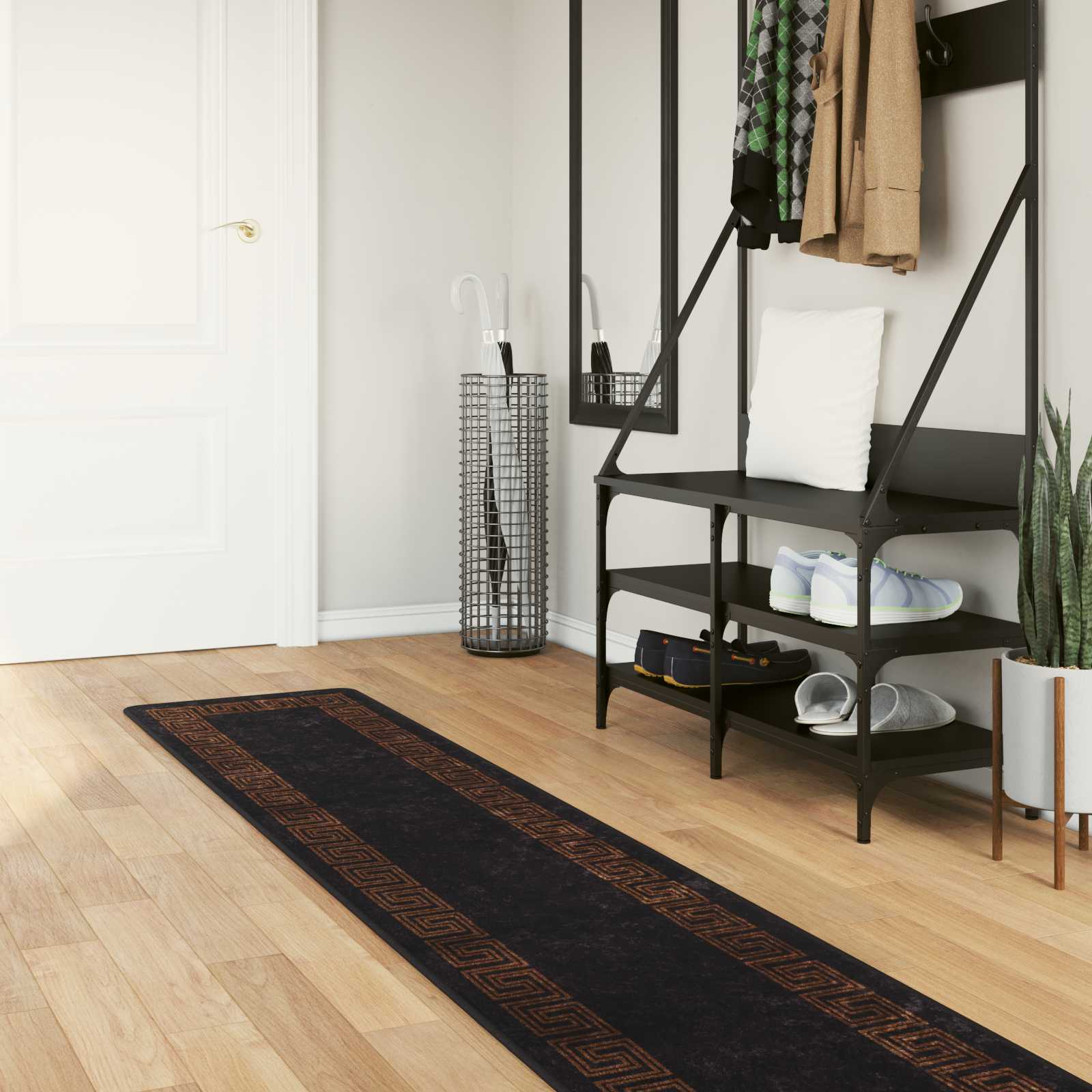 Vaip Rätikutoru MARSA Must 50 x 250 cm Polüester ja PVC