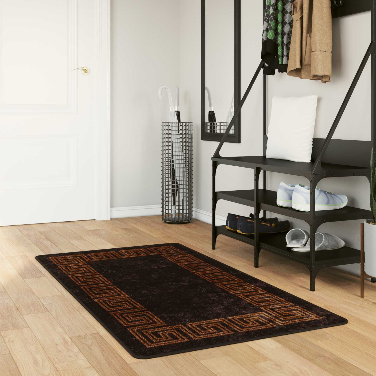 Vaip Rätikutoru MARSA Must 80 x 200 cm Polüester ja PVC