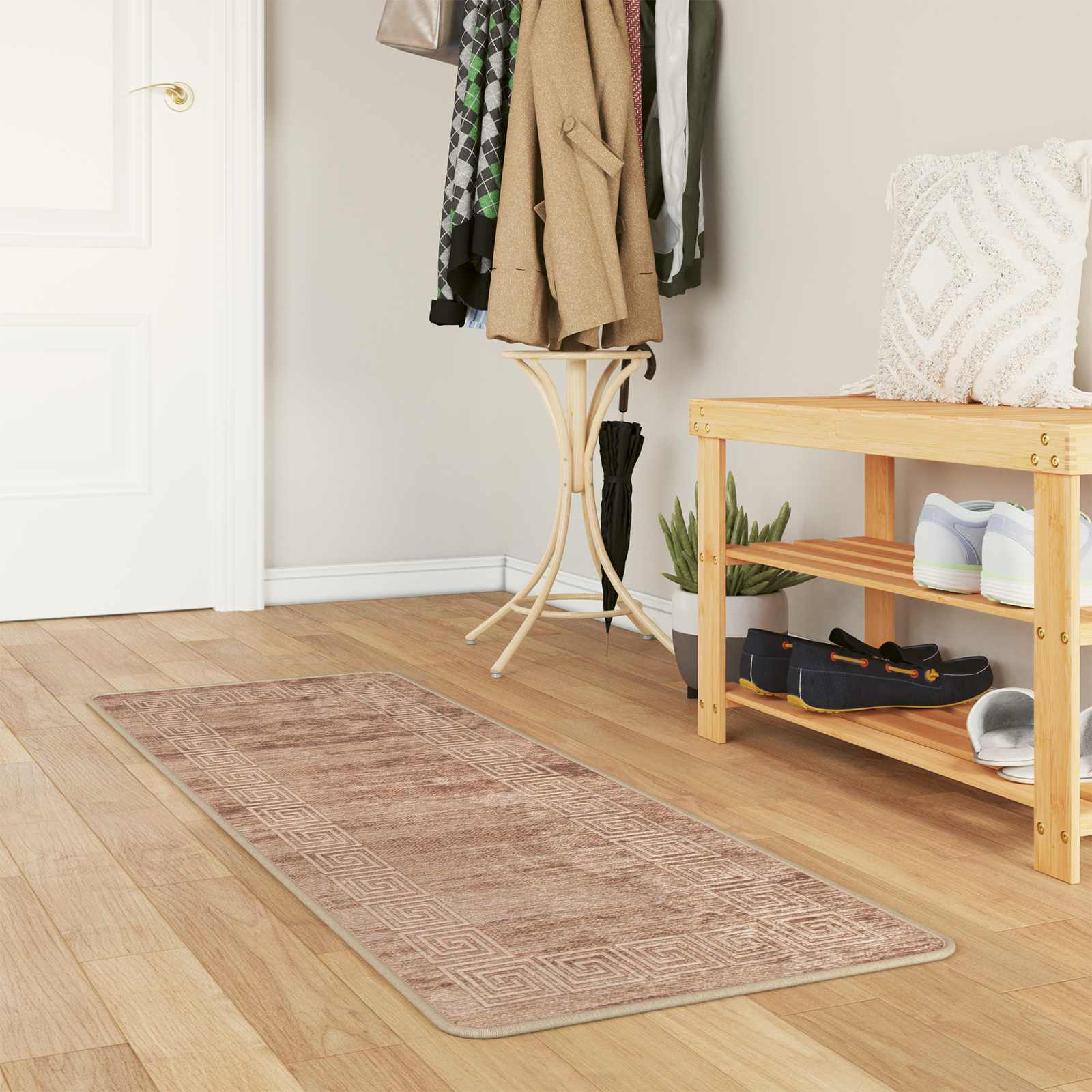 Vaip Rätikutoru MARSA Beež ja kuldne 50 x 150 cm