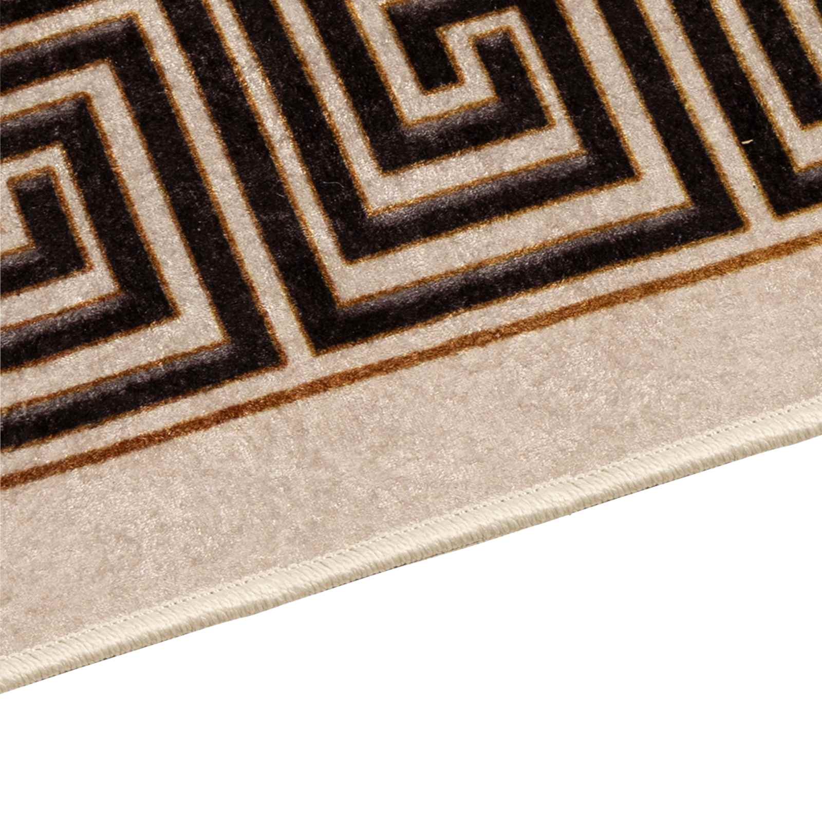 Vaip Rätikutoru MARSA Bež ja must 50 x 400 cm Polüester ja PVC