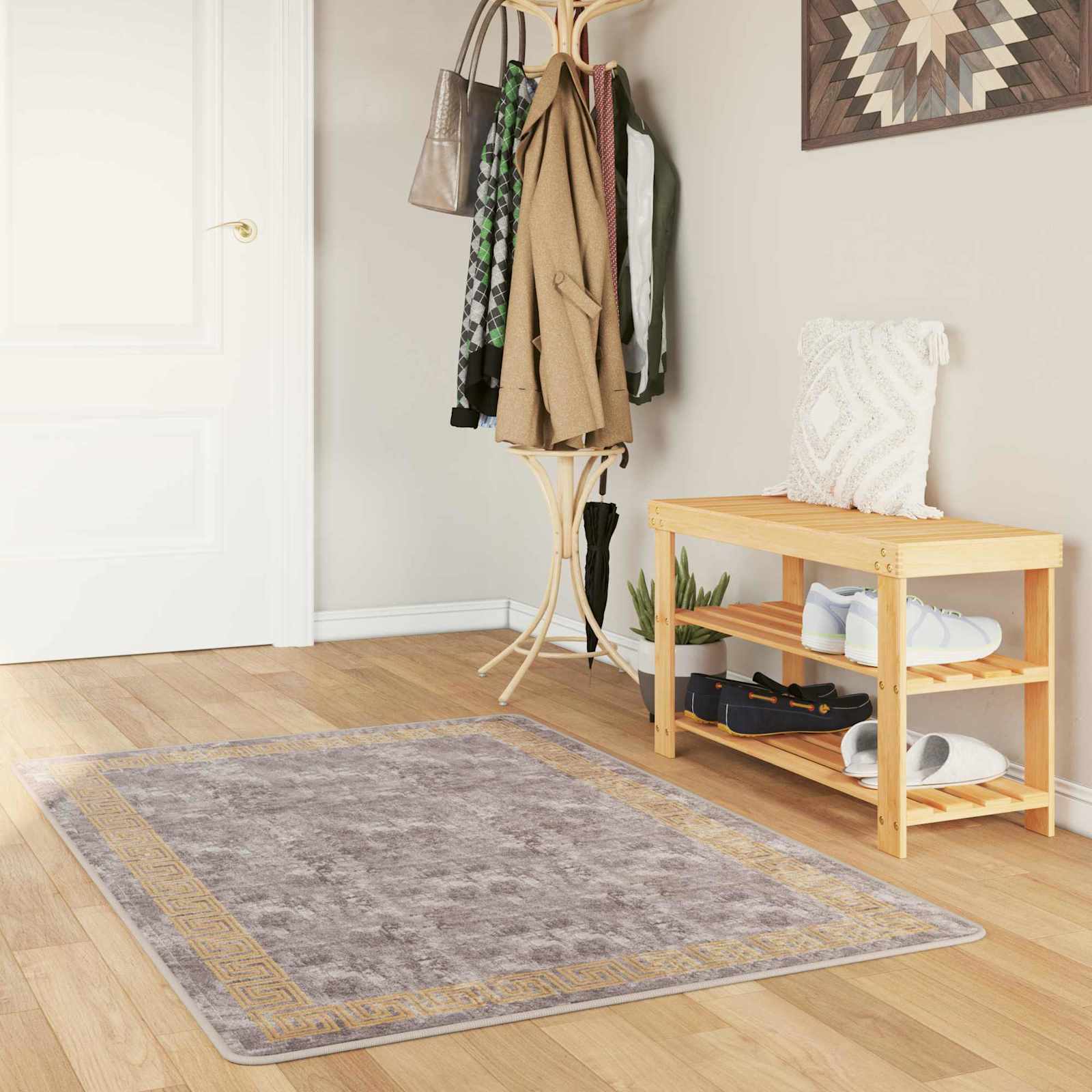 Vaip Rätikutoru MARSA Hall ja kuldne 80 x 200 cm