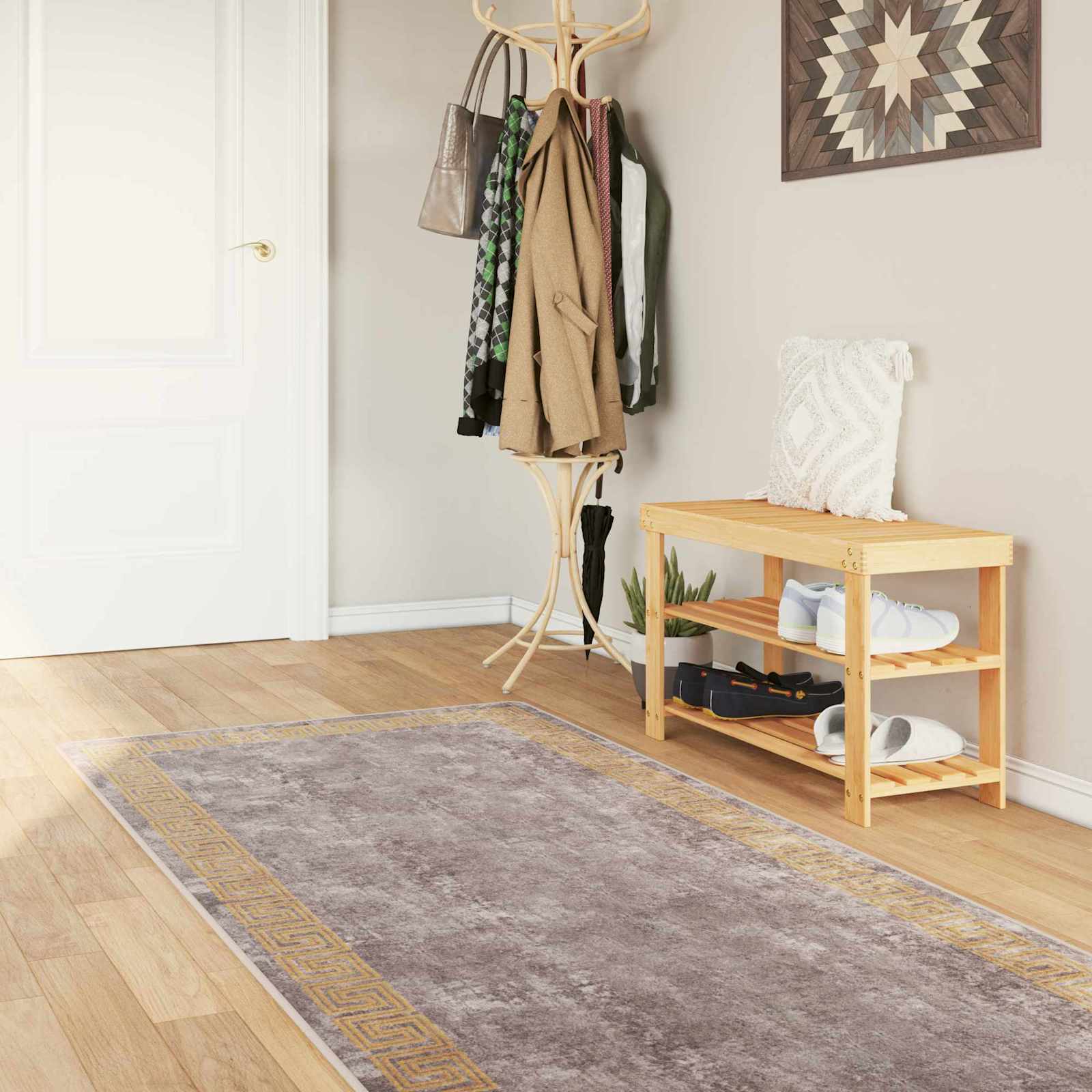 Vaip Rätikutoru MARSA Hall ja kuldne 100 x 350 cm