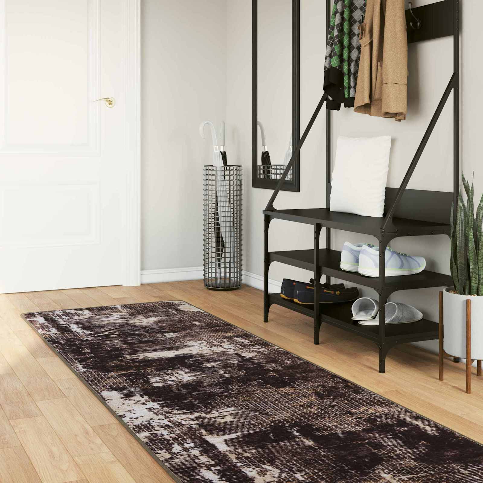 Vaip Rätikutoru MARSA Must ja Valge 80 x 450 cm