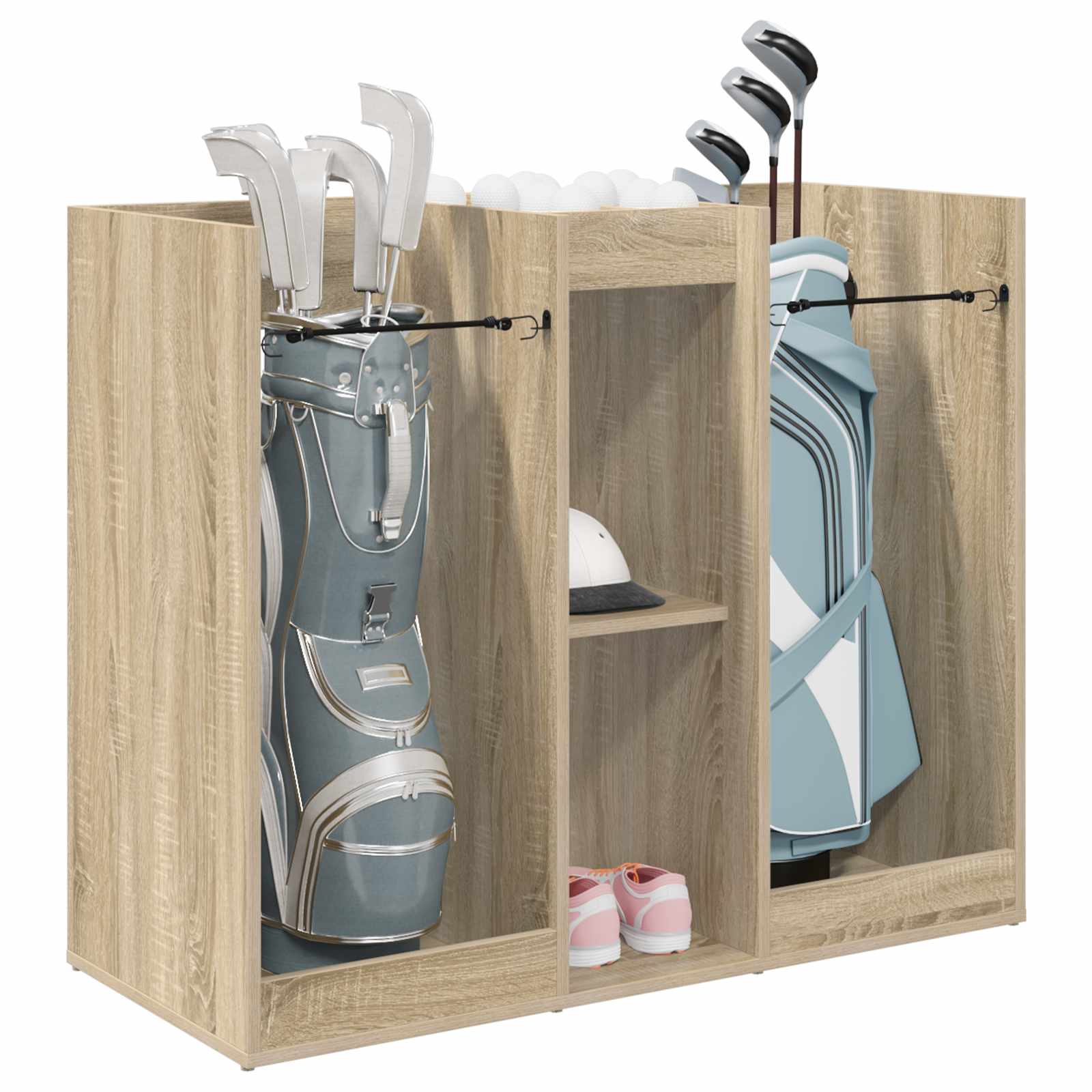 Golfikapp Üksvärviline Sonoma tamm 102 x 45 x 85,5 cm