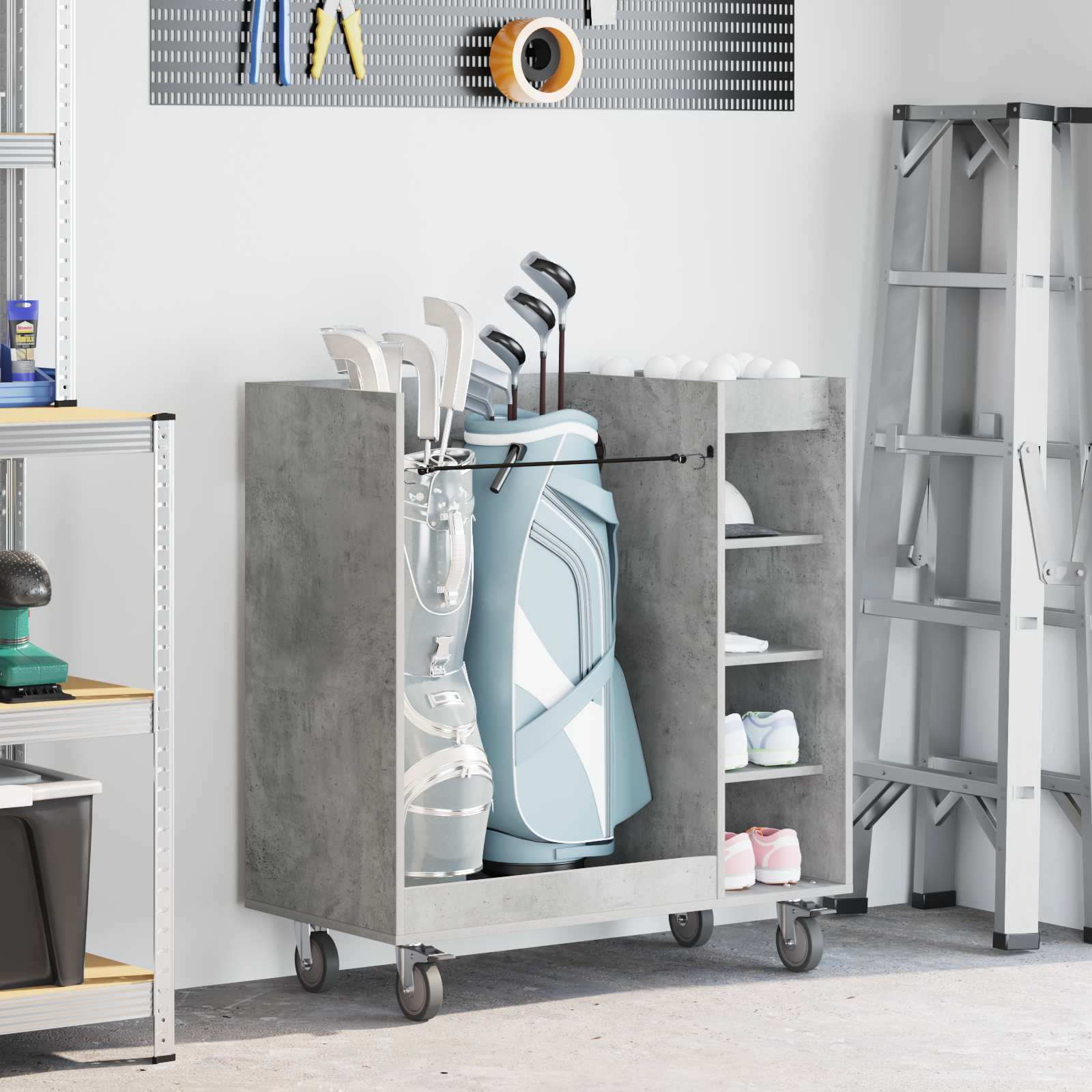 Golfikapp Betoonhall 90 x 45 x 98 cm Engineered Wood