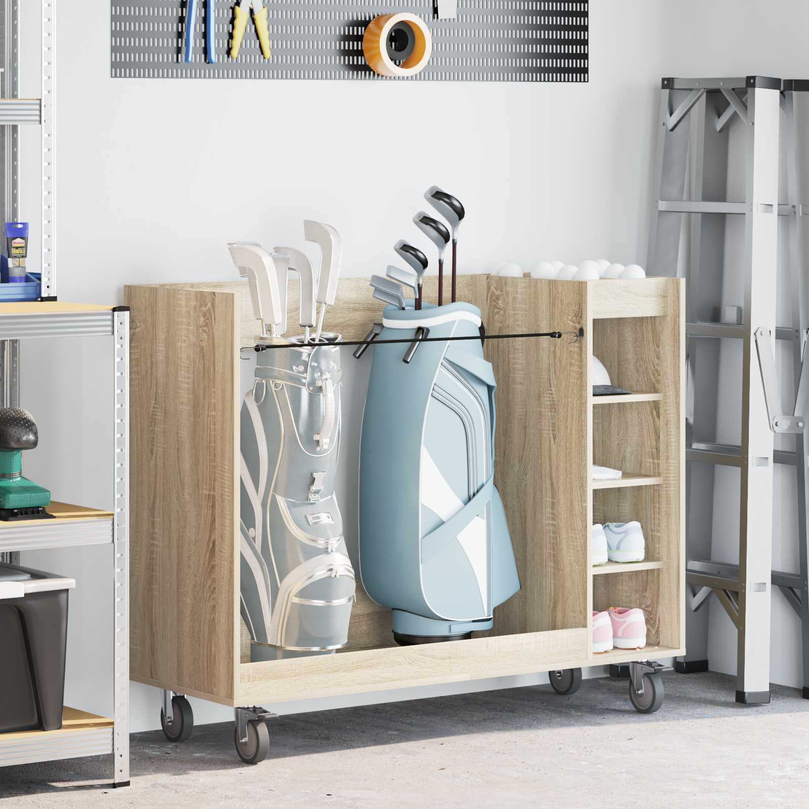 Golfikapp Sonoma tamm 120 x 45 x 98 cm Engineered Wood