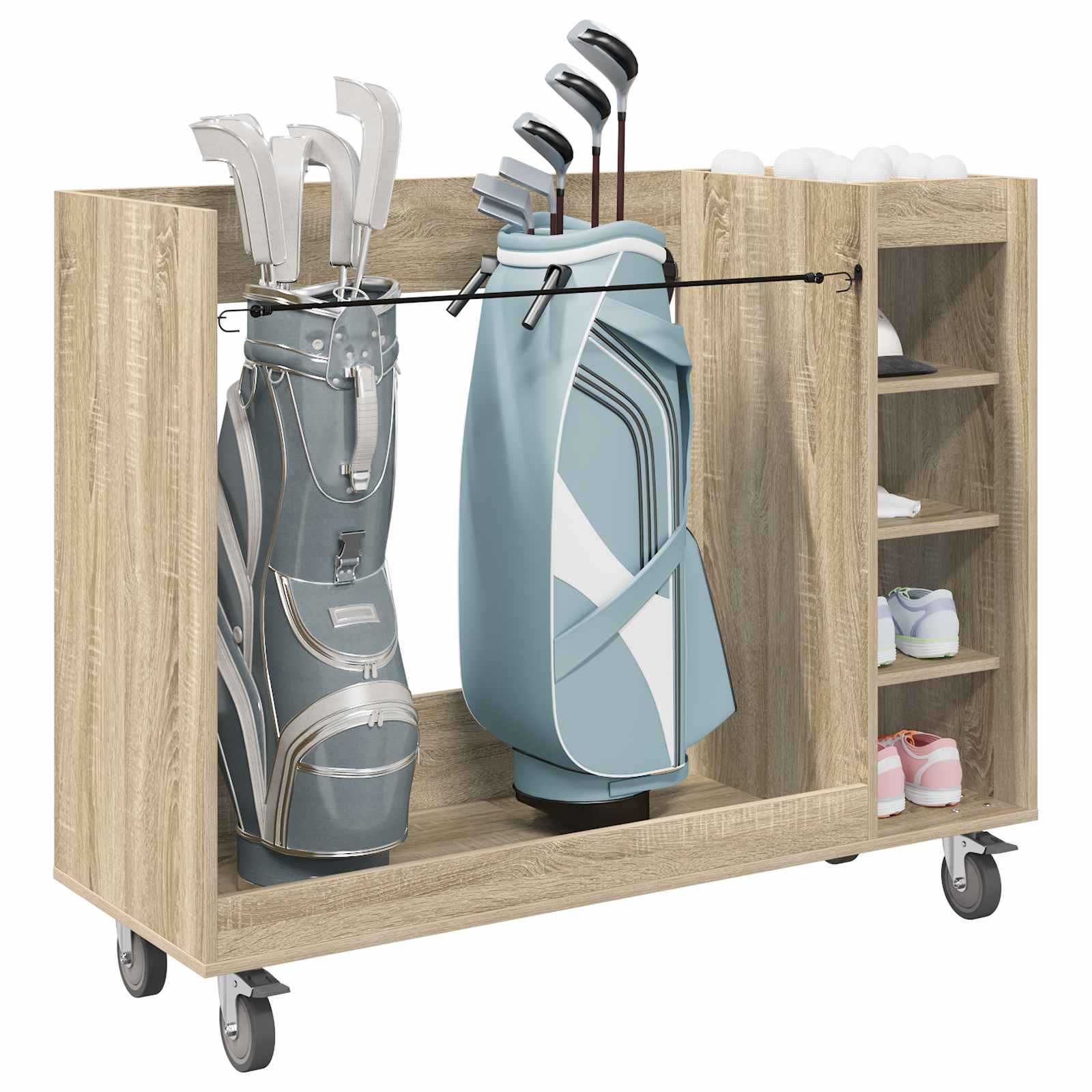 Golfikapp Sonoma tamm 120 x 45 x 98 cm Engineered Wood