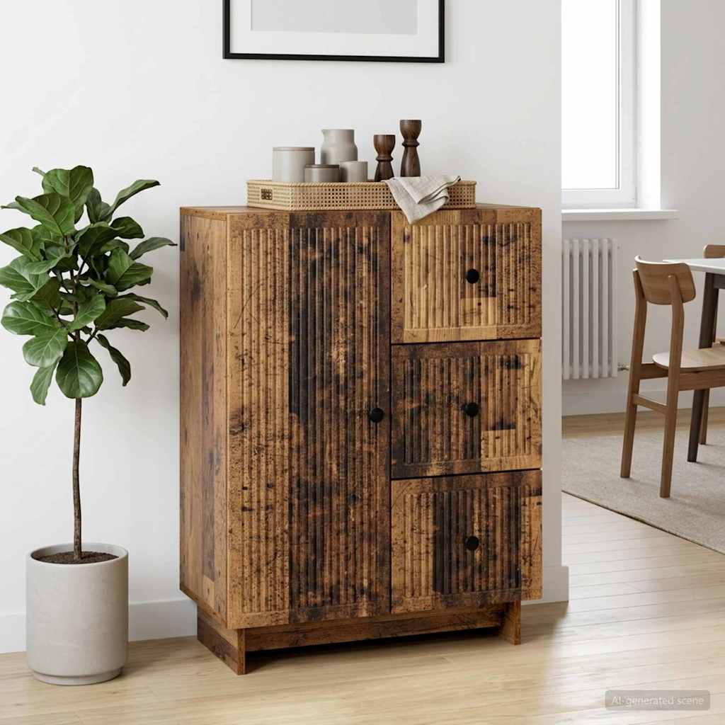 Kõide sahtliga Vana puit 66 x 34,5 x 90 cm Tehispuit