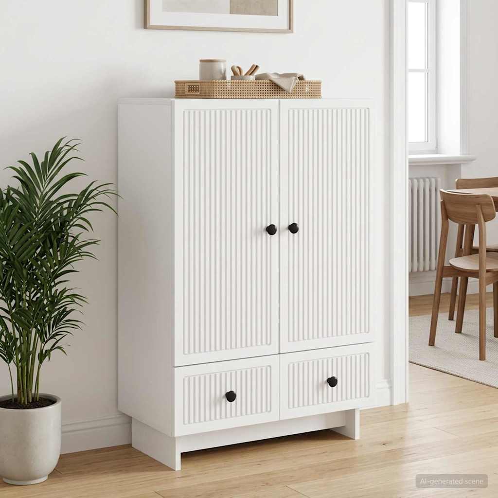 Kõide Valge 66 x 34,5 x 95 cm Töödeldud puit