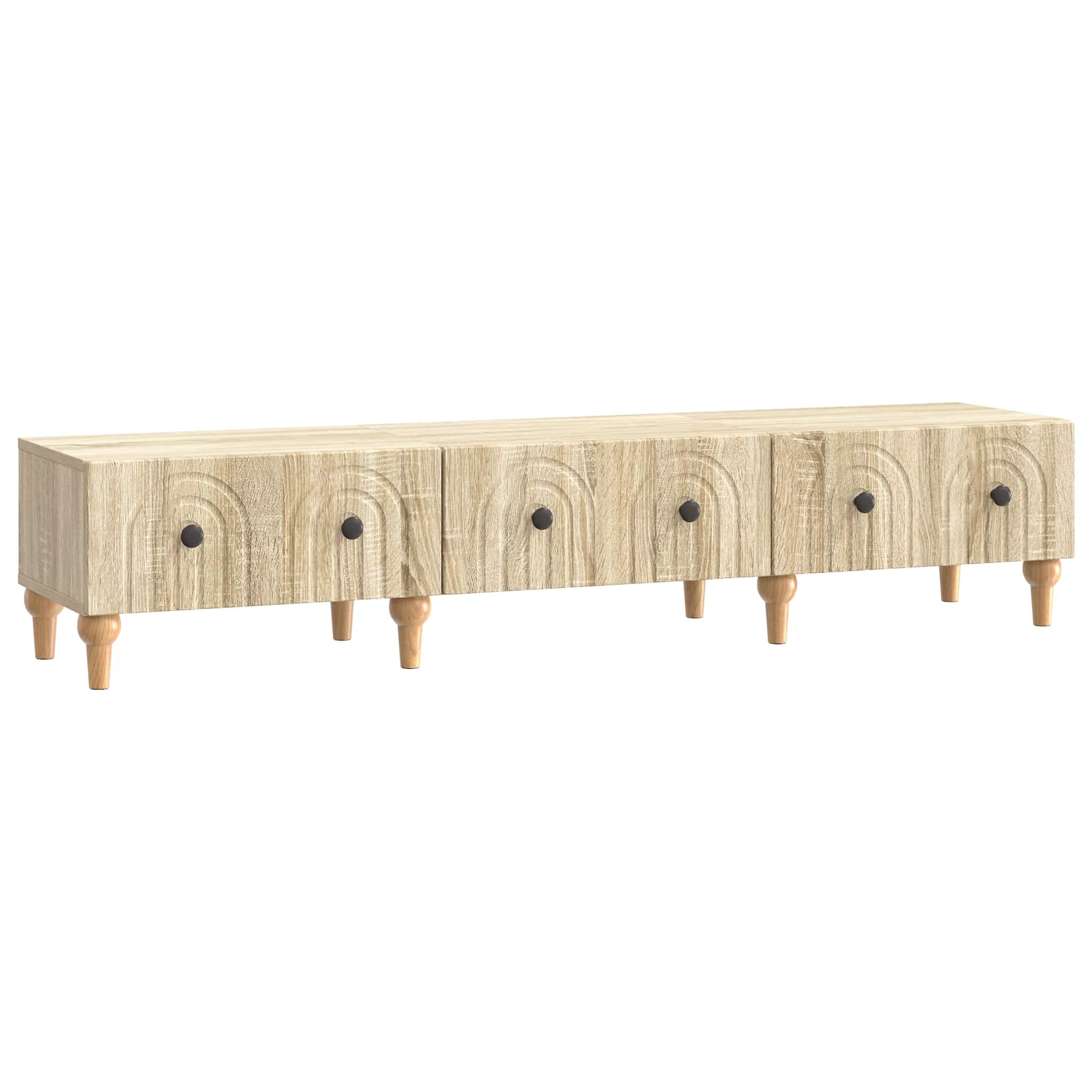 Telerikapp sahtliga Sonoma tamm 147 x 34,5 x 30 cm Tehispuit