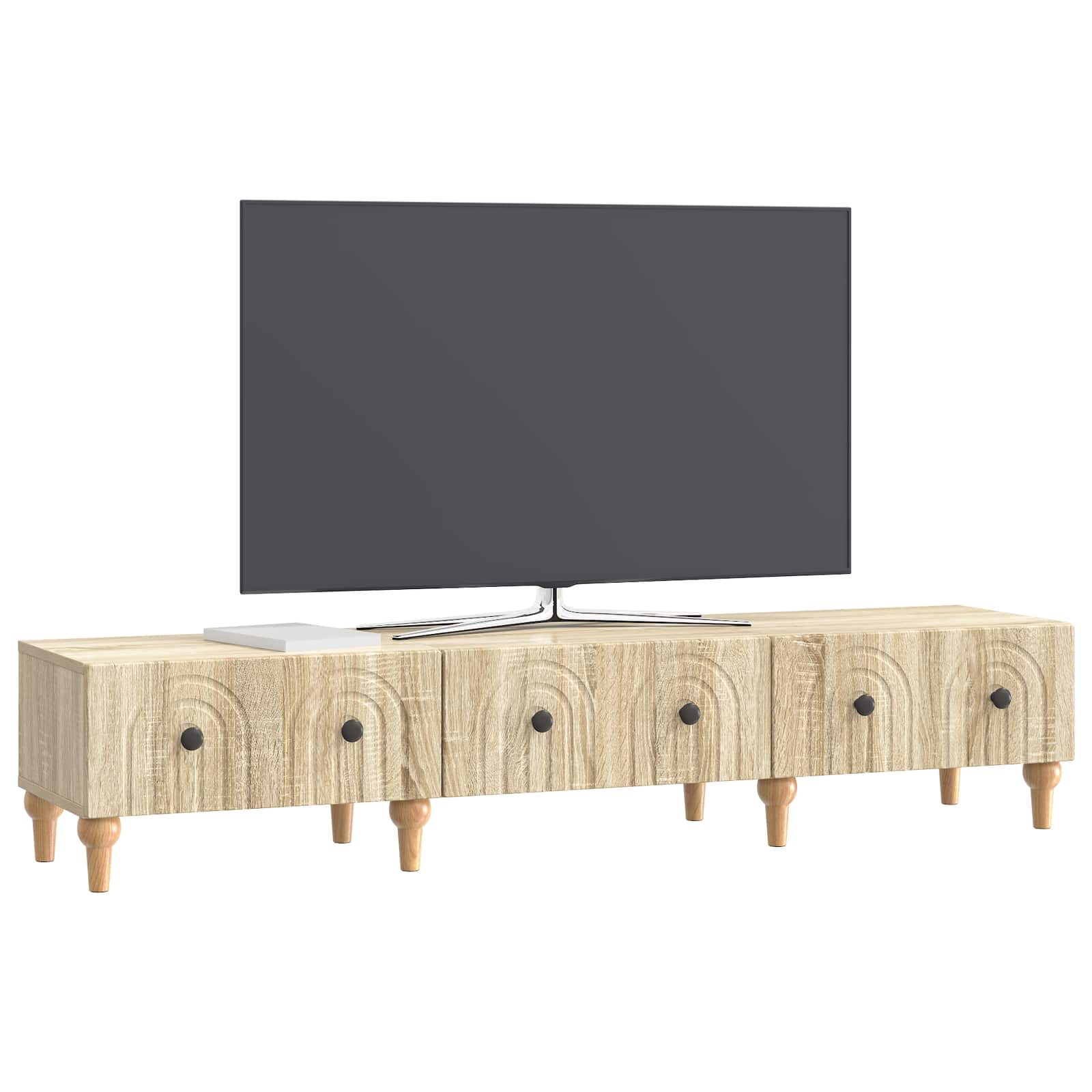 Telerikapp sahtliga Sonoma tamm 147 x 34,5 x 30 cm Tehispuit