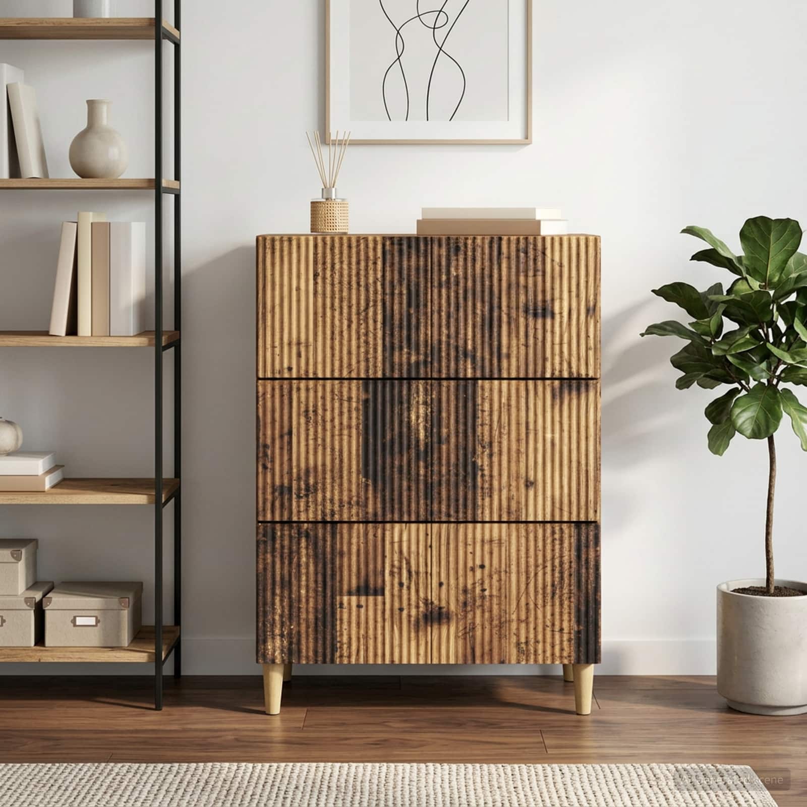 Sahtlibüroo 66 x 34,5 x 90 cm Tehispuit Vana puit