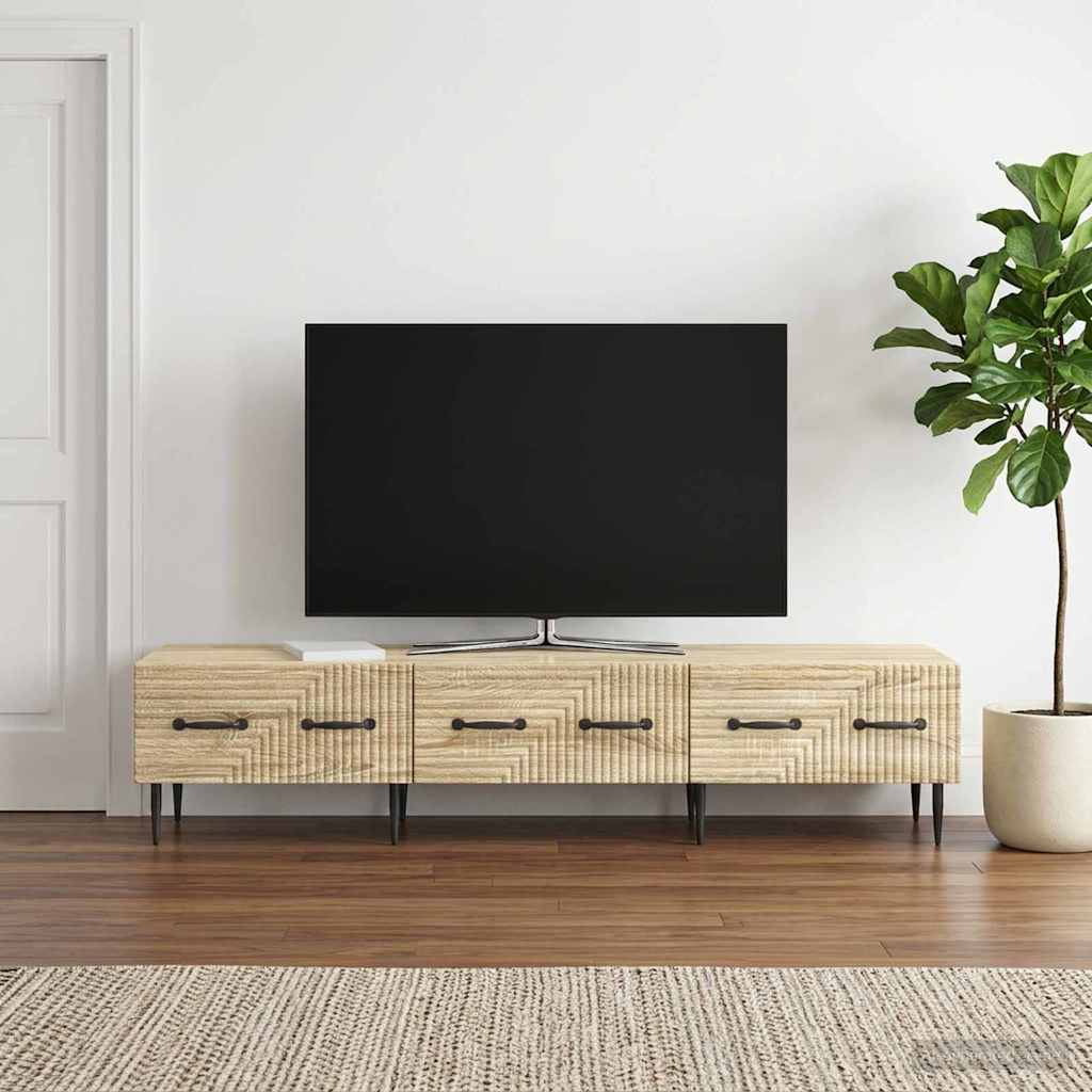 Telerikapp sahtliga Sonoma tamm 147 x 34,5 x 30 cm Tehispuit