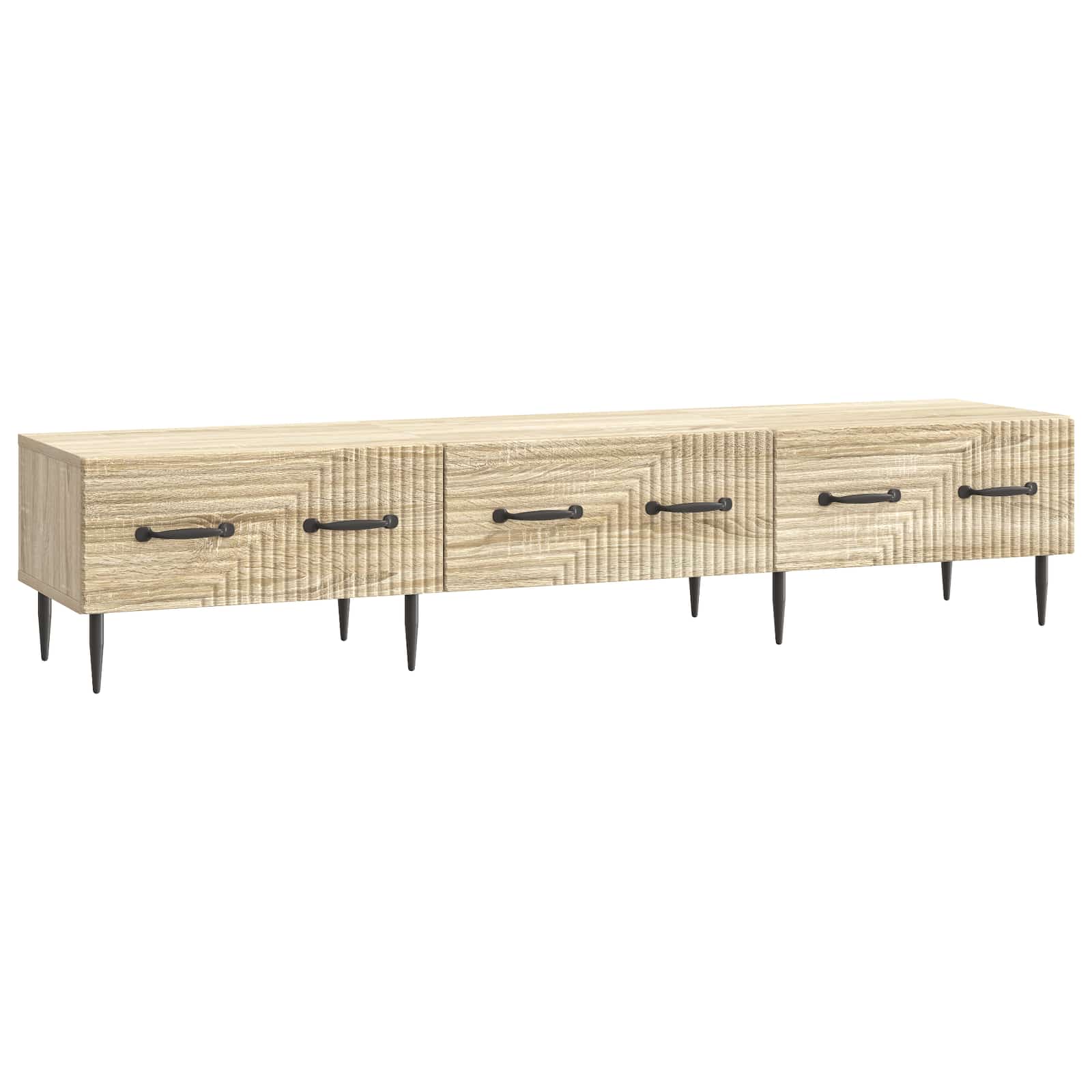 Telerikapp sahtliga Sonoma tamm 147 x 34,5 x 30 cm Tehispuit
