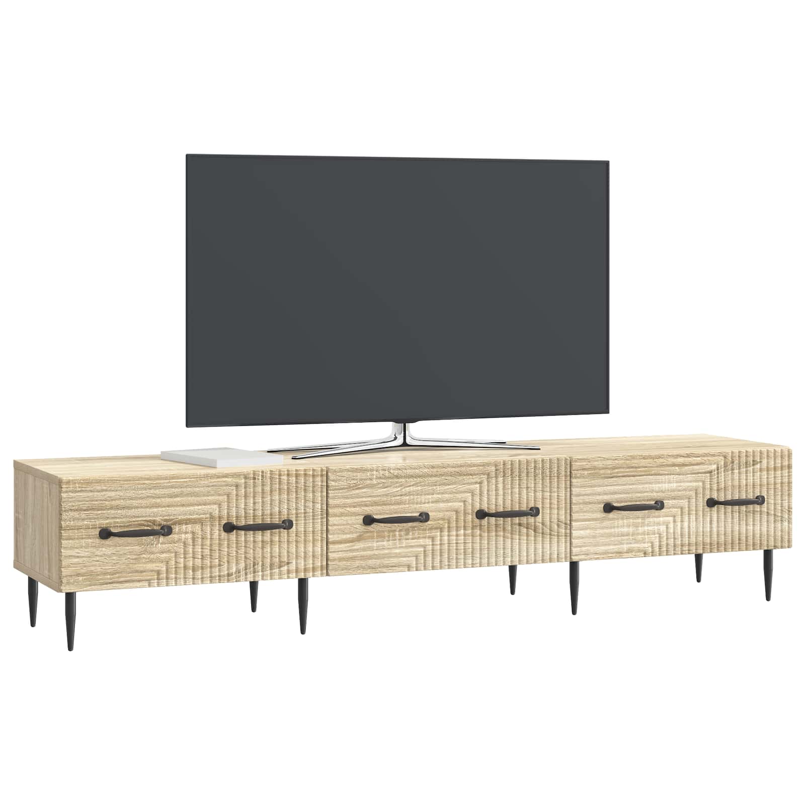 Telerikapp sahtliga Sonoma tamm 147 x 34,5 x 30 cm Tehispuit