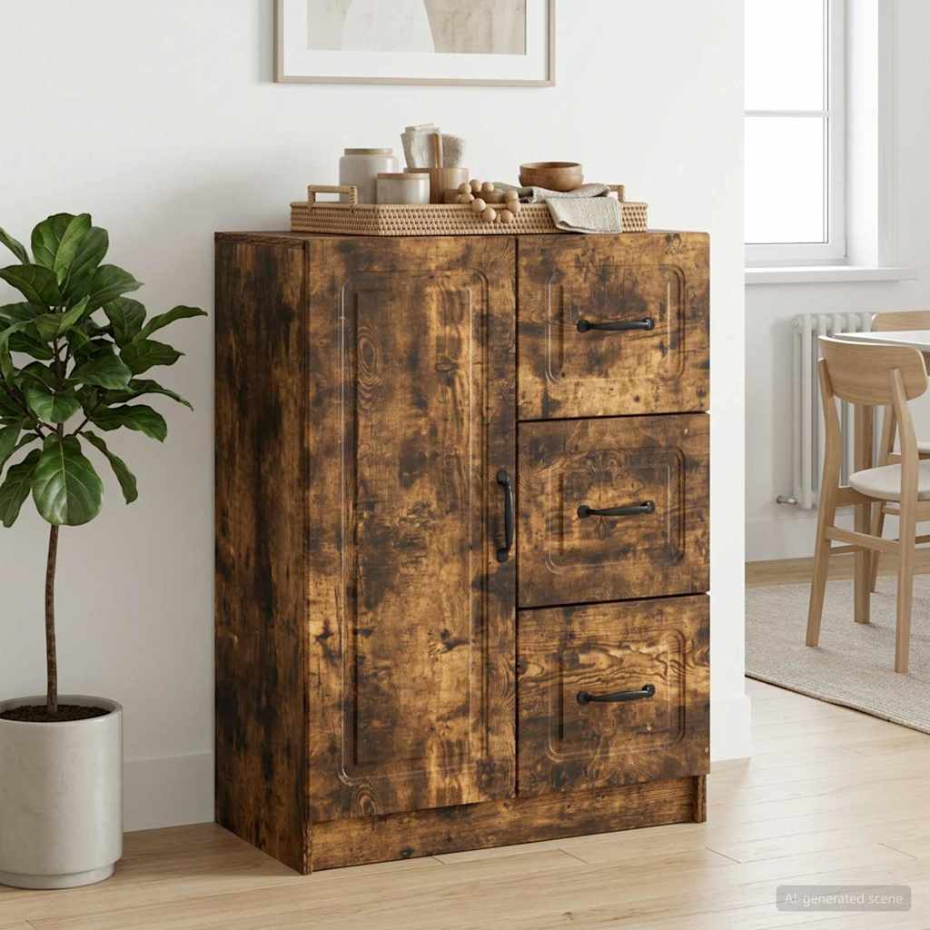 Kõide sahtliga Suitsutatud tamm 66 x 34,5 x 87 cm Tehispuit