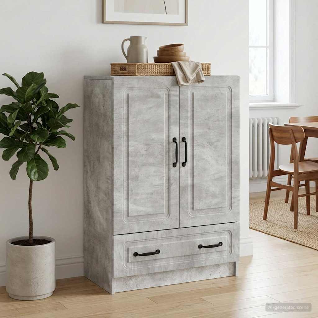 Kõide sahtliga Betoonhall 66 x 34,5 x 92 cm Tehispuit