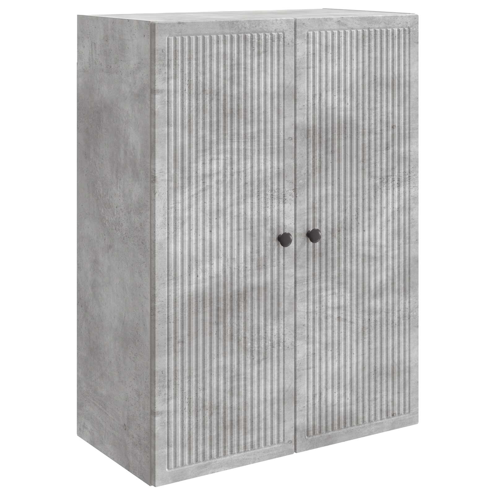 Seinale kinnitatav kapp Betoonhall 66 x 34,5 x 90 cm Tehispuit
