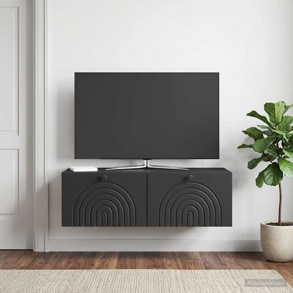 Rippuv TV kapp 99 x 41 x 30 cm Must