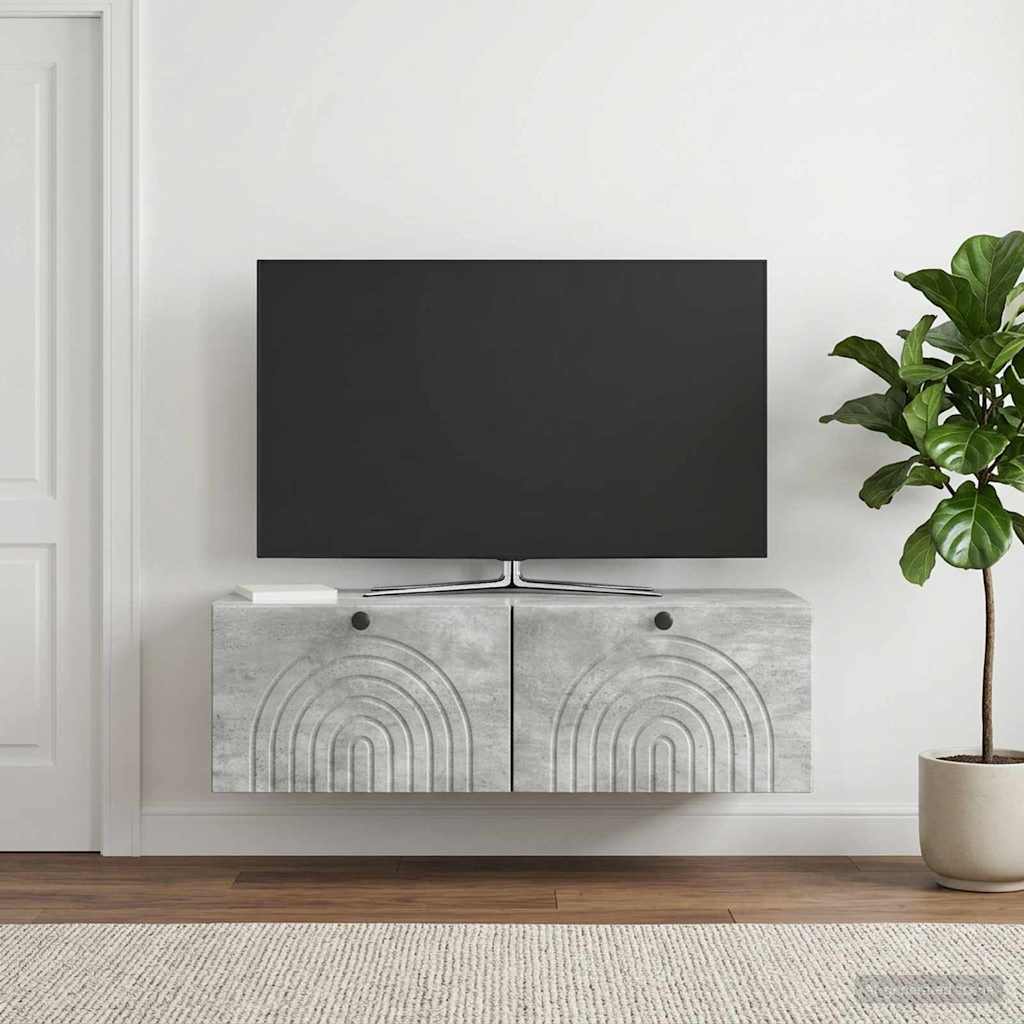 Rippuv TV kapp 99 x 41 x 30 cm Betoonhall