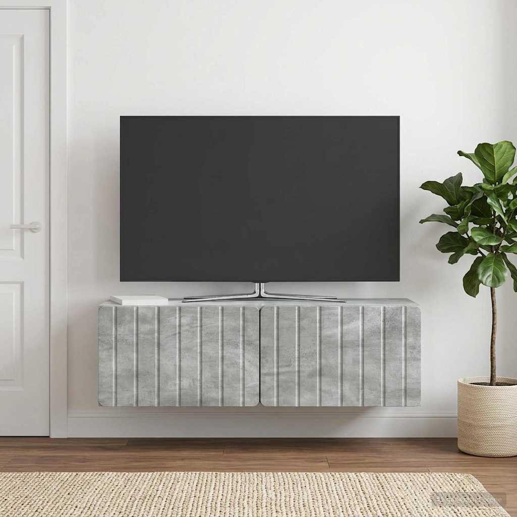 Rippuv TV kapp 98 x 31 x 30 cm Betoonhall Tehispuit