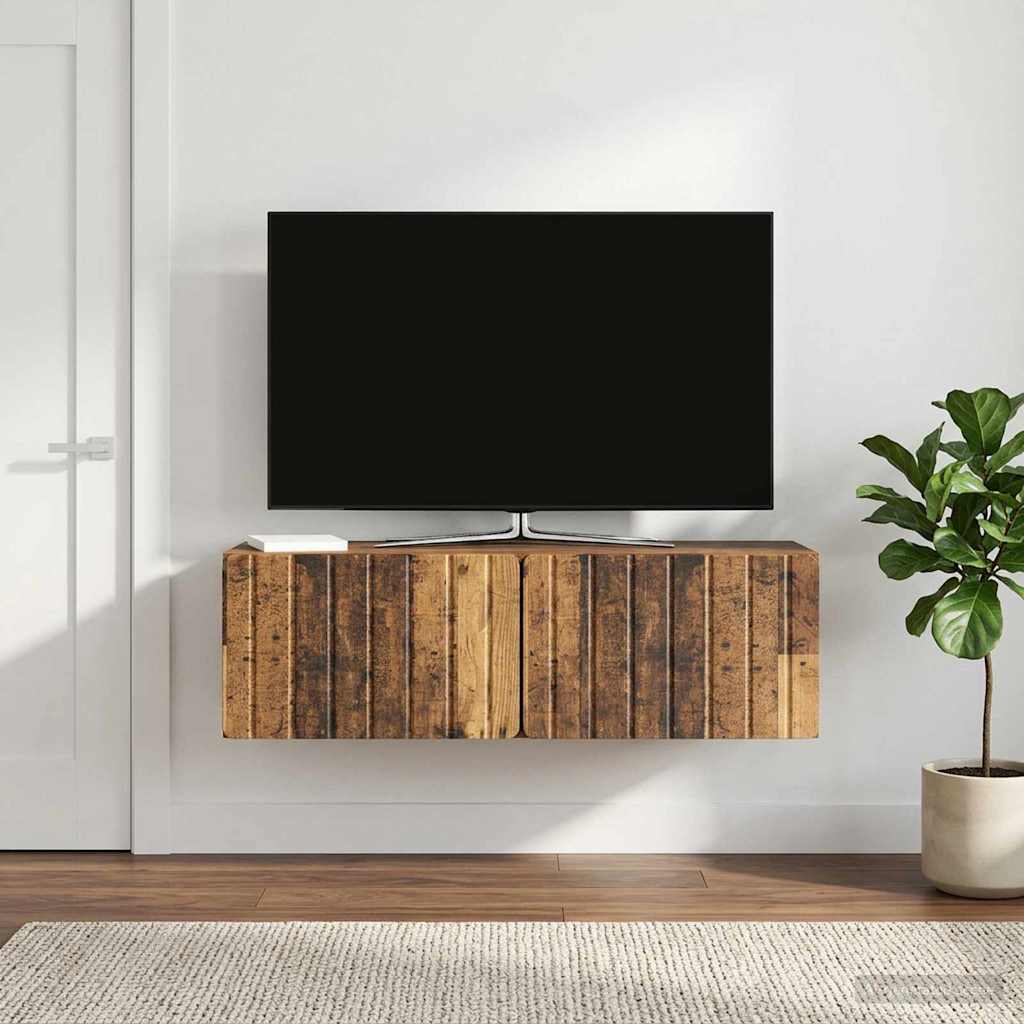 Rippuv TV kapp 98 x 31 x 30 cm Vana puit Tehispuit