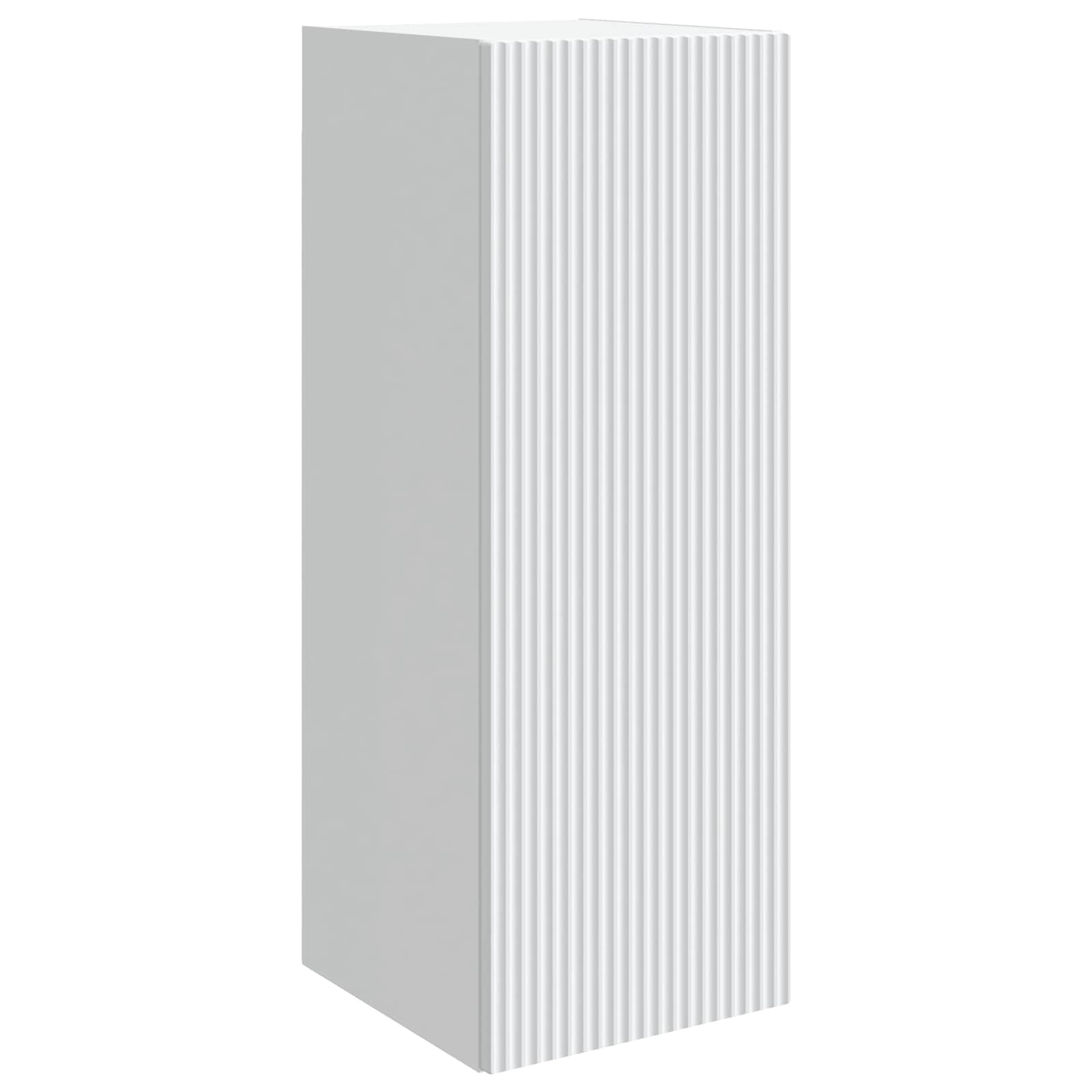 Seinale kinnitatav kapp 33 x 34,5 x 90 cm Tehispuit Valge