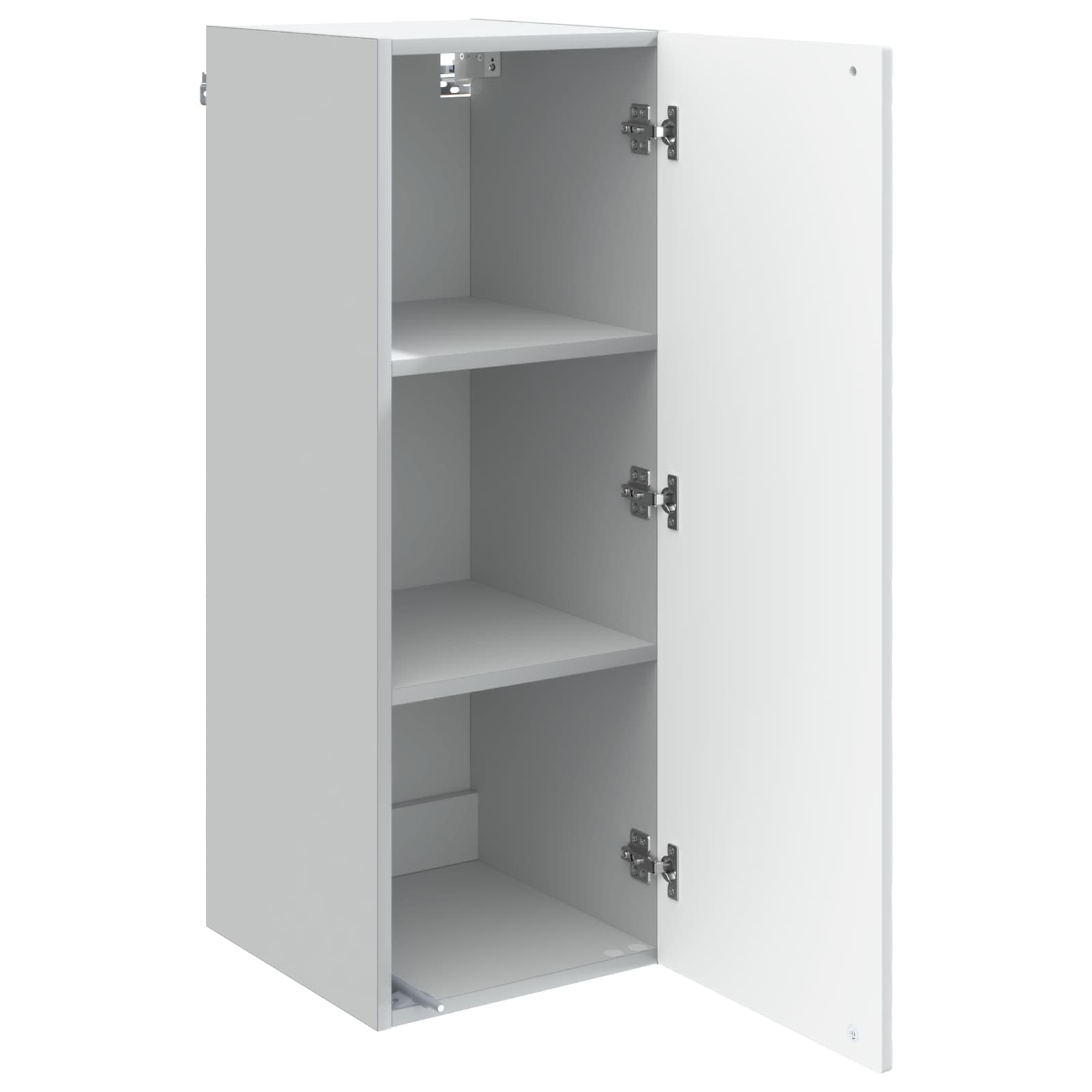 Seinale kinnitatav kapp 33 x 34,5 x 90 cm Tehispuit Valge