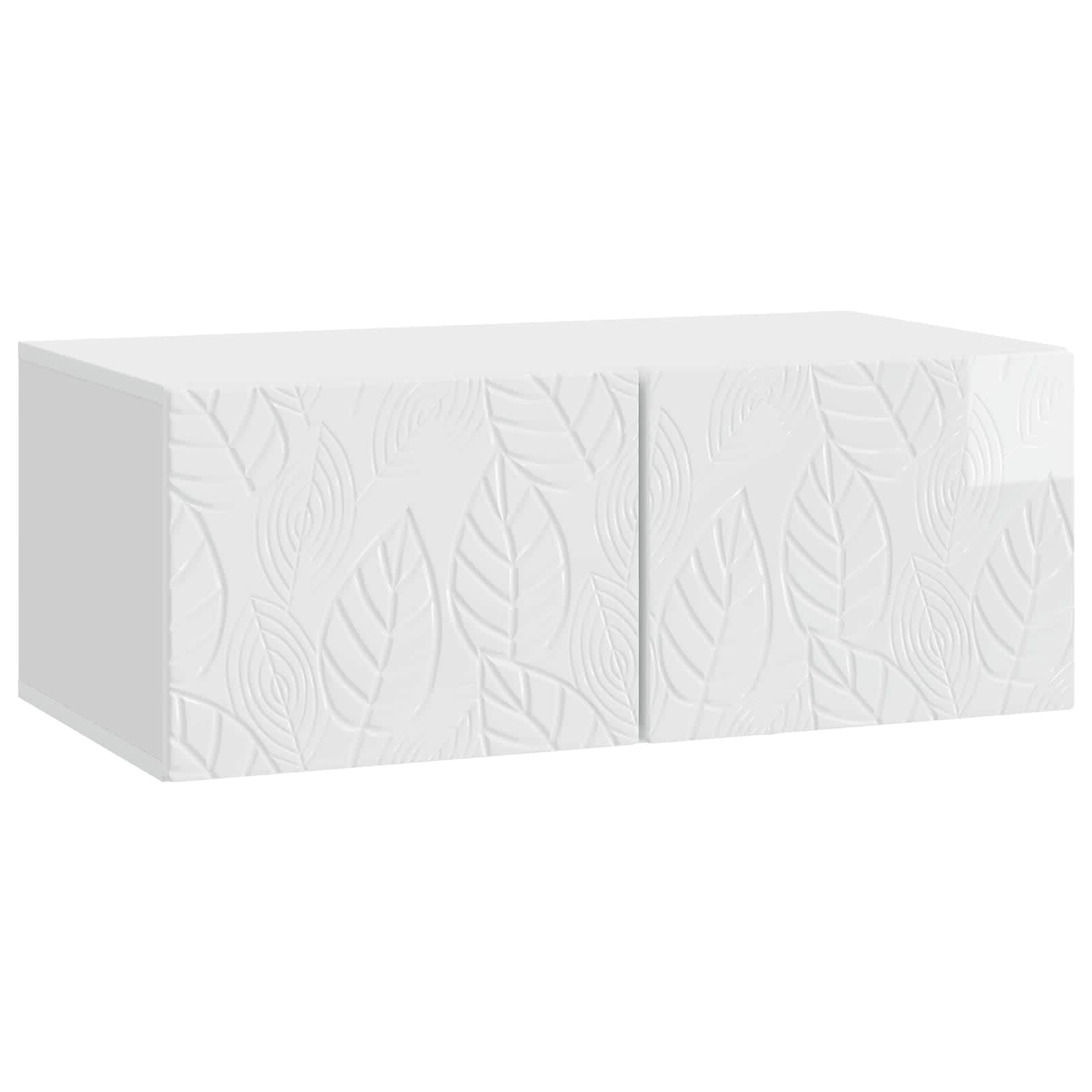 Rippuv TV kapp 59,5 x 31 cm Kõrgläikega valge Tehispuit