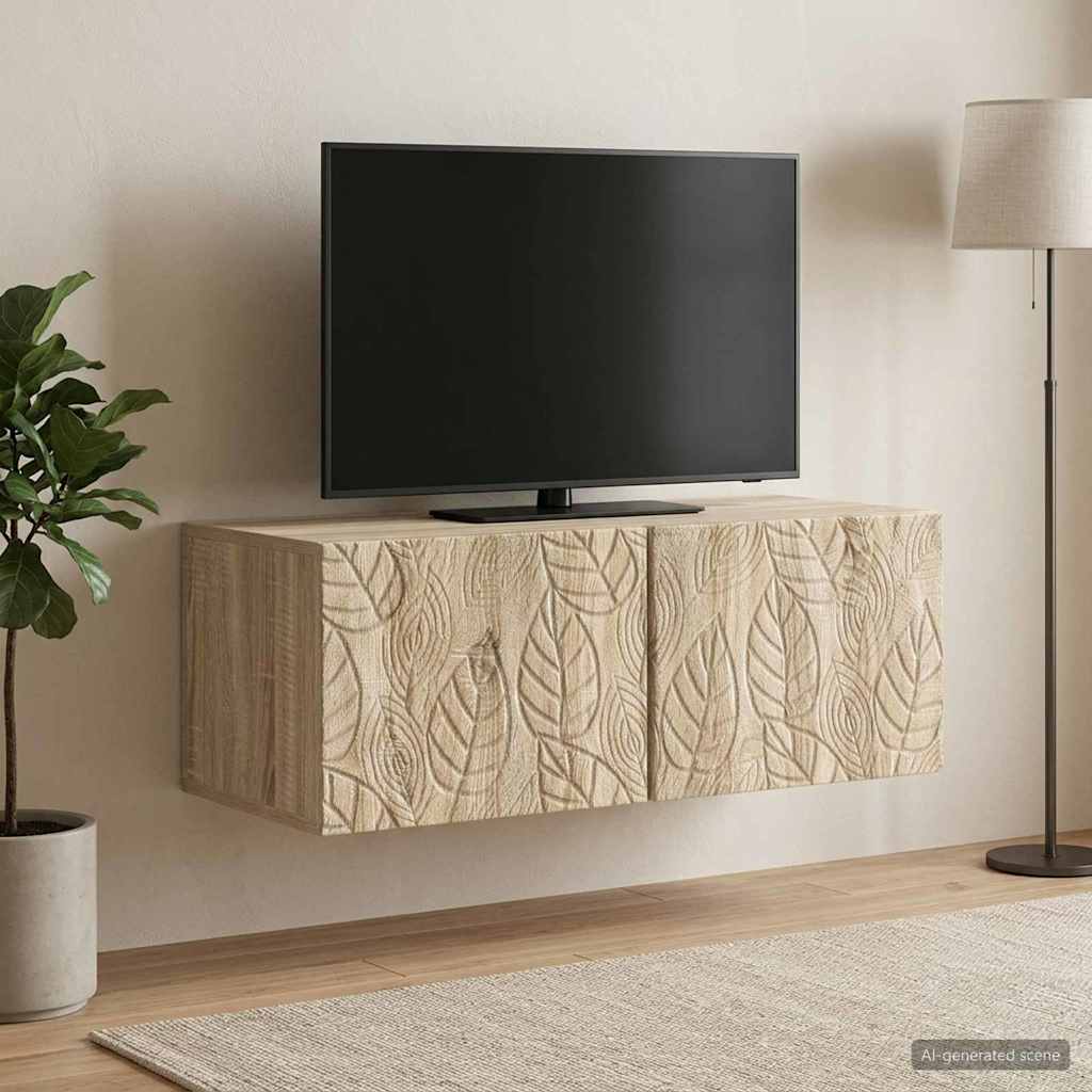 Rippuv TV kapp 78,5 x 31 cm Sonoma tamm Tehispuit