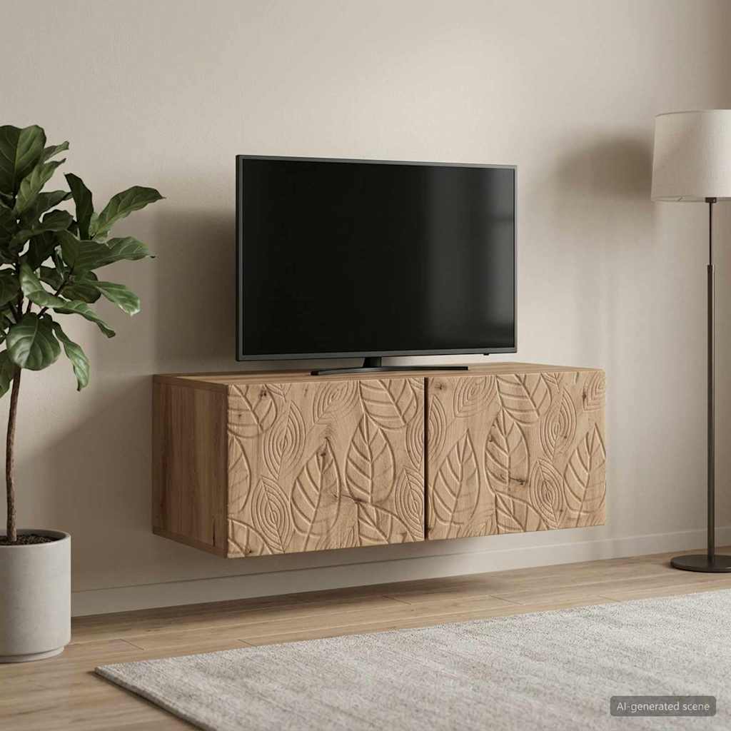 Rippuv TV kapp 78,5 x 31 cm Artisan tamm Tehispuit