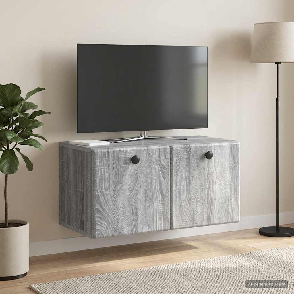 Rippuv TV kapp 59,5 x 31 x 30 cm Hall Sonoma Tehispuit