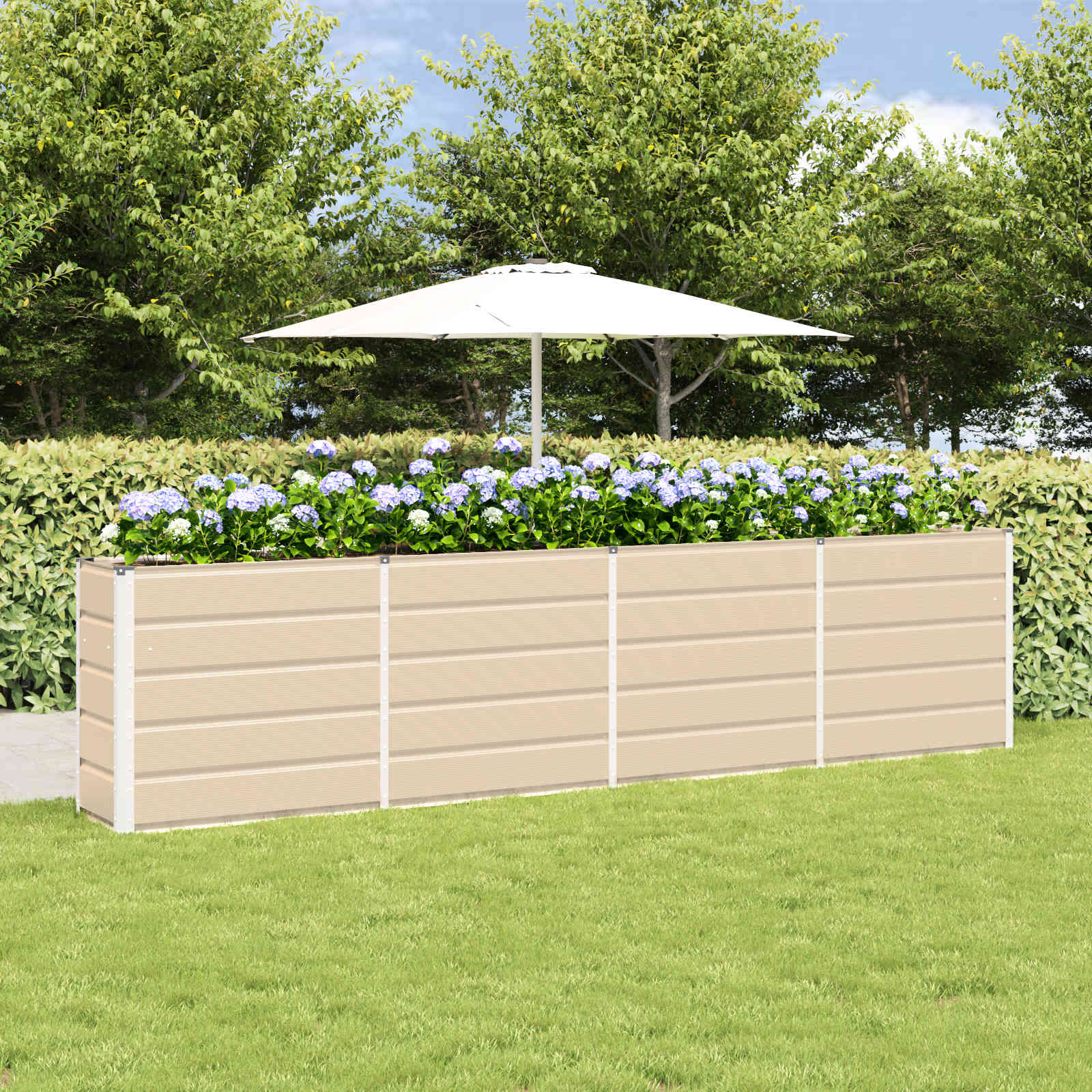 Taimekast Ebarealne 320 x 40 x 75 cm Teras