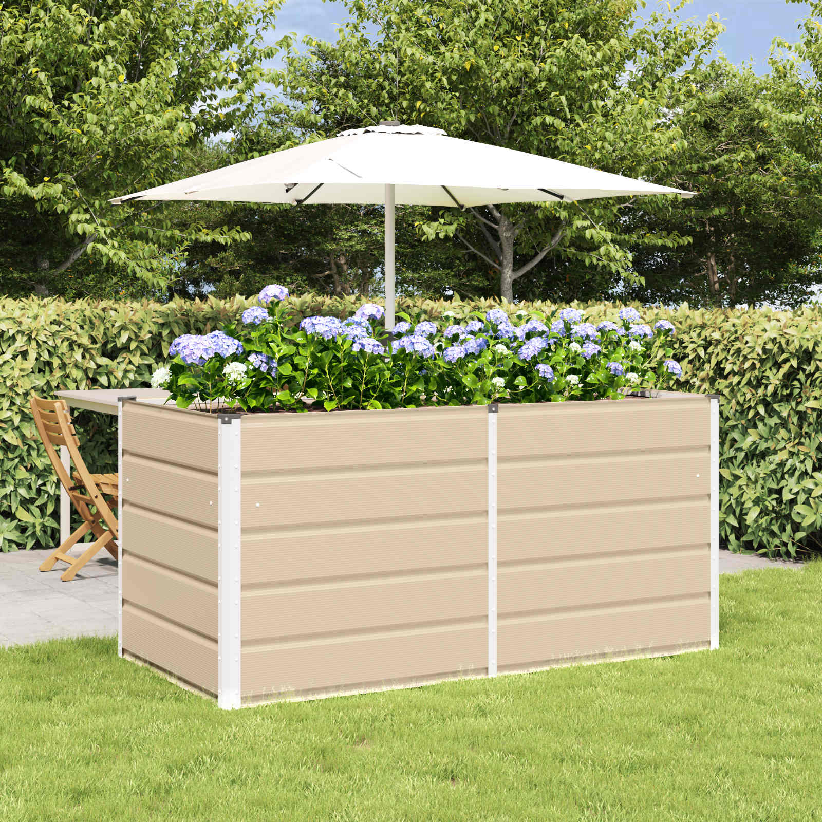 Taimekast Ebarealne 160 x 80 x 75 cm Teras