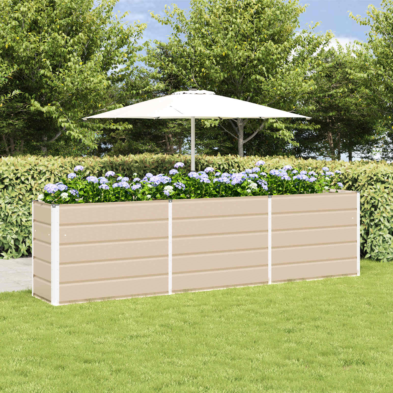 Taimekast Ebarealne 290 x 50 x 75 cm Tsinkteras