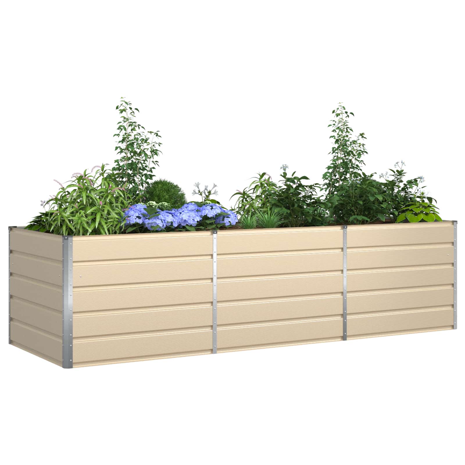 Taimekast Ebarealne 290 x 100 x 75 cm Tsingitud teras