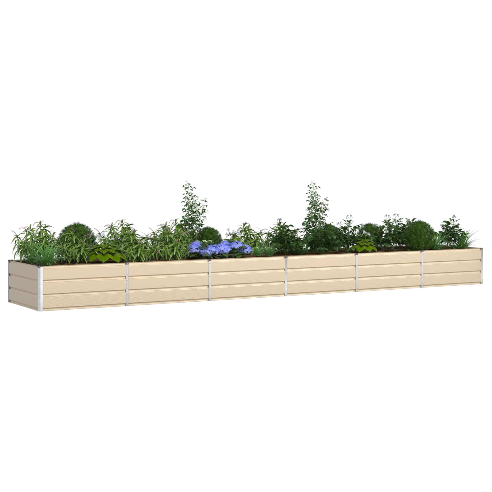 Taimekast Ebarealne 580 x 100 x 45 cm Tsingitud teras