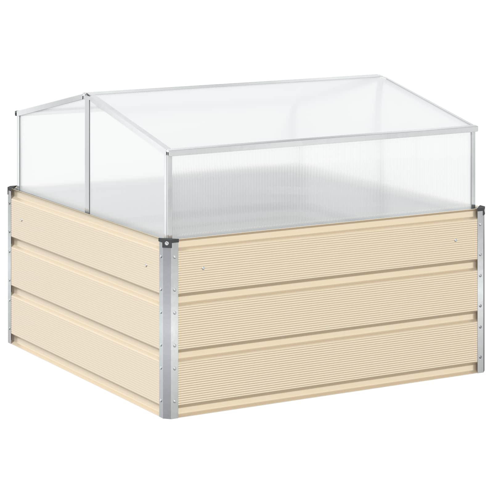 Taimekast Ebarealne 100 x 100 x 77 cm Tsingitud teras