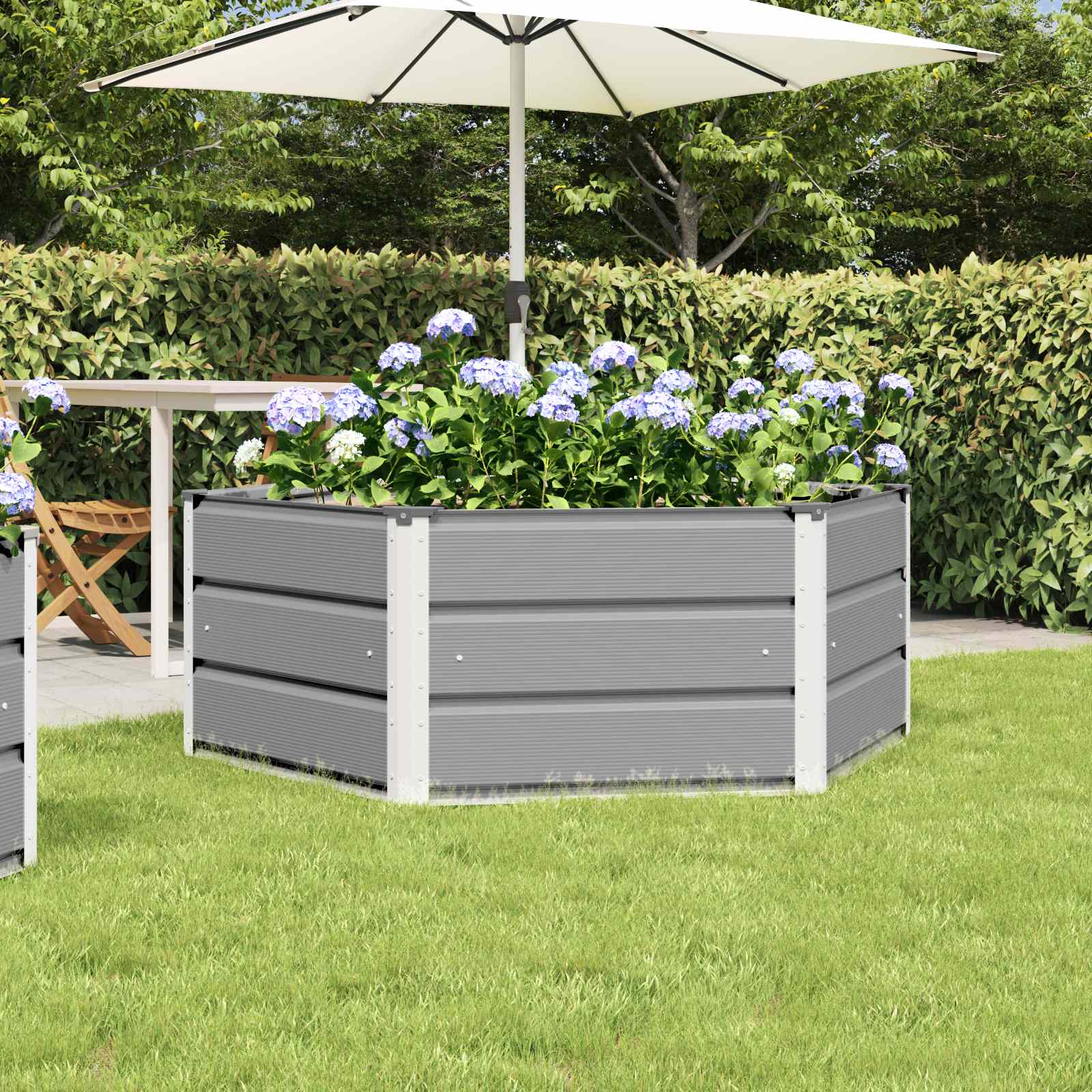Taimekast Helehall 129 x 129 x 45 cm Teras