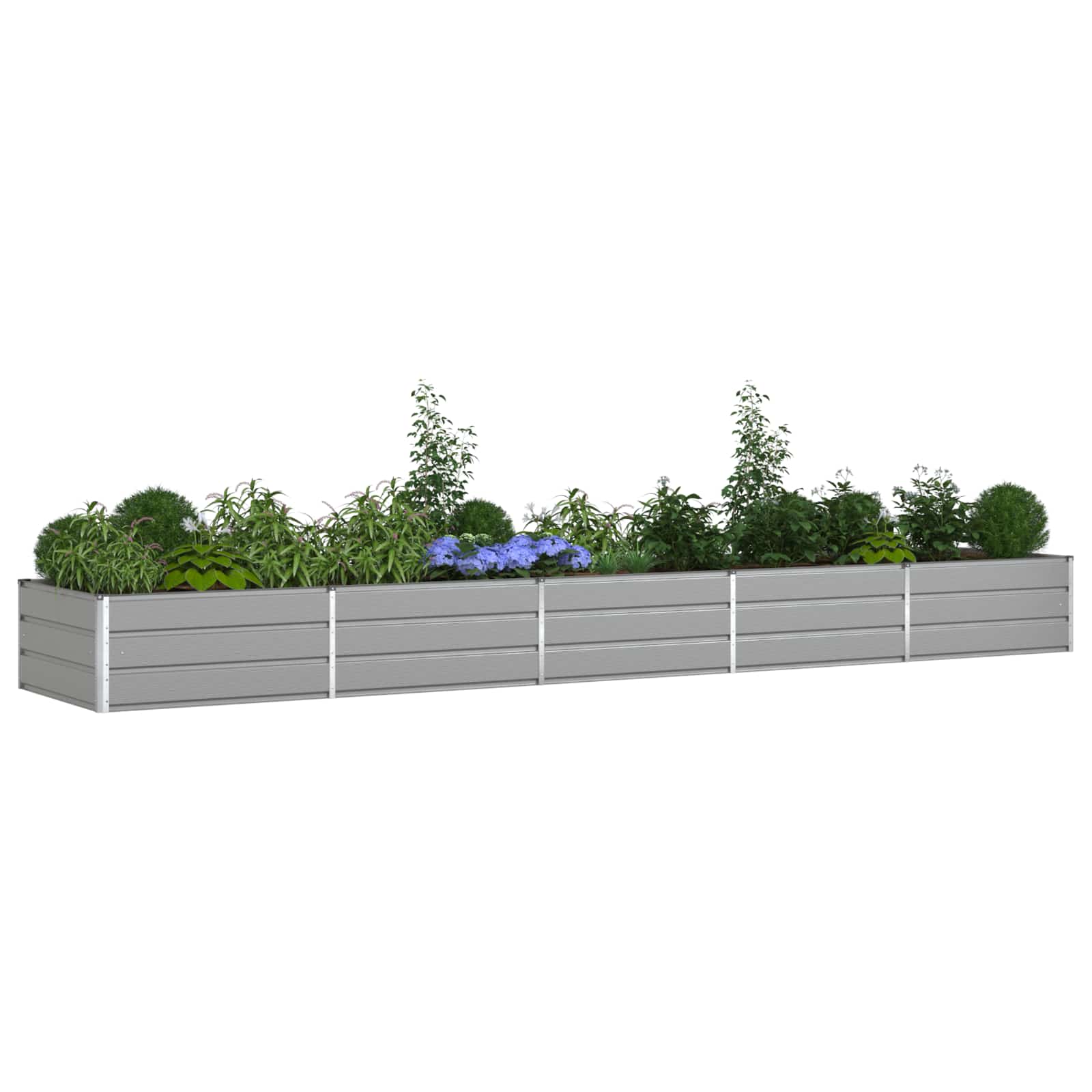 Taimekast Helehall 480 x 100 x 45 cm Tsingitud teras