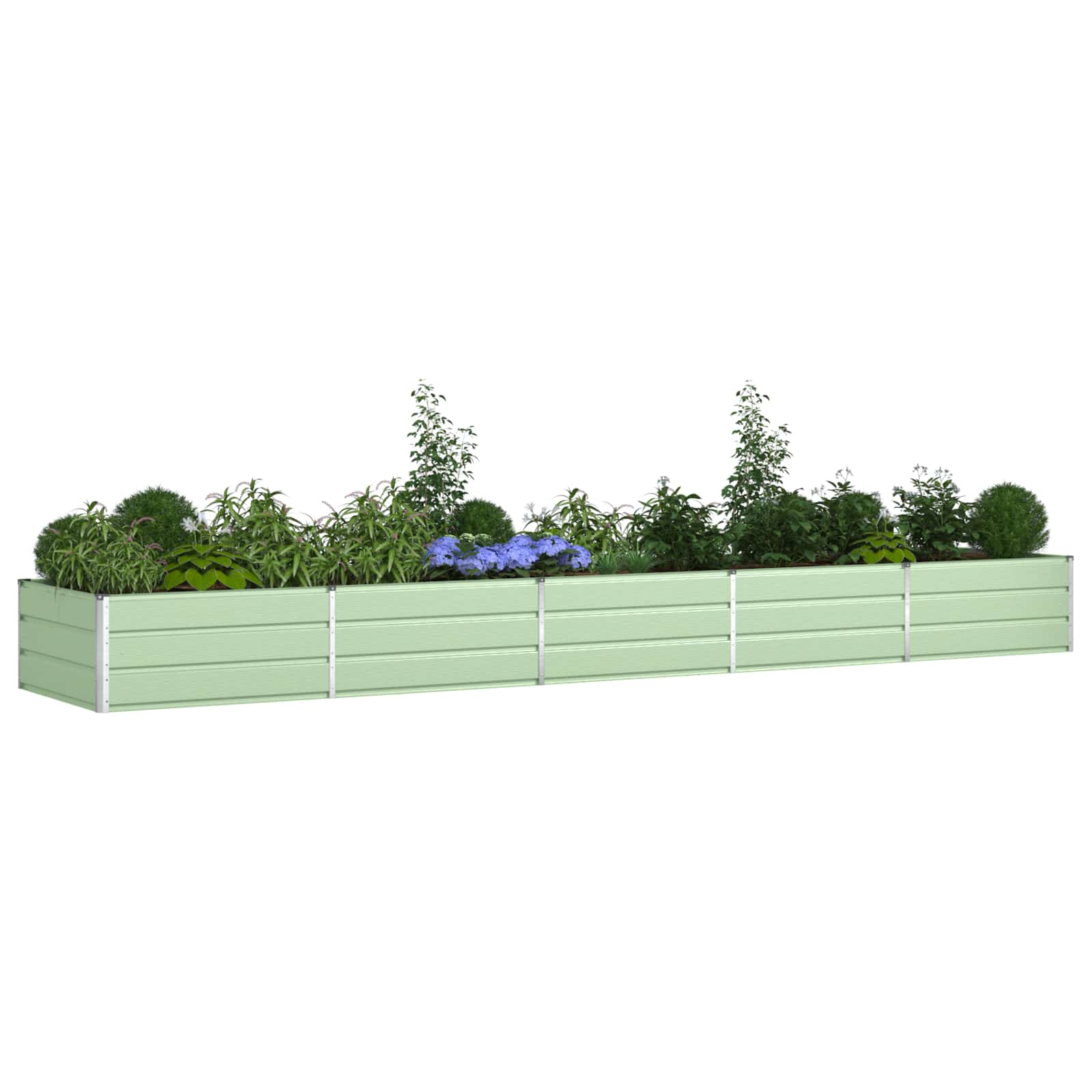 Taimekast Pastellroheline 480 x 100 x 45 cm Tsingitud teras