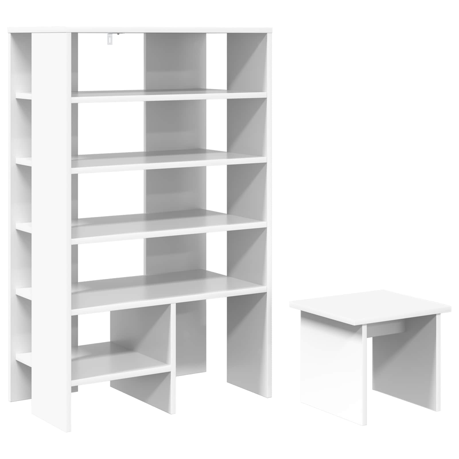 Kinga kapp 2 tk 62 x 35 x 100 cm Tehispuit Valge