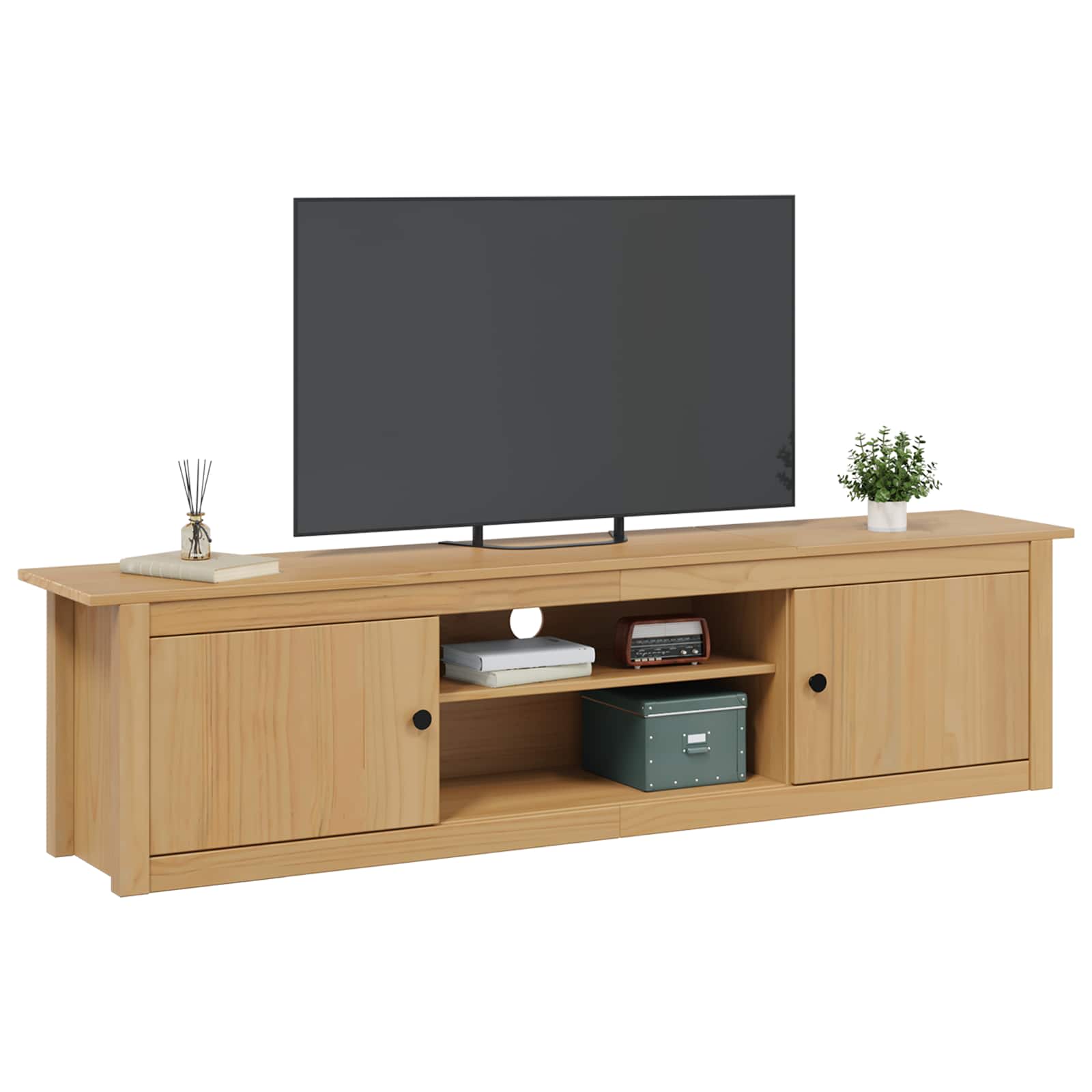 TV alus HILL 158 x 40 x 39.5 cm Meepruun Tahke mänd
