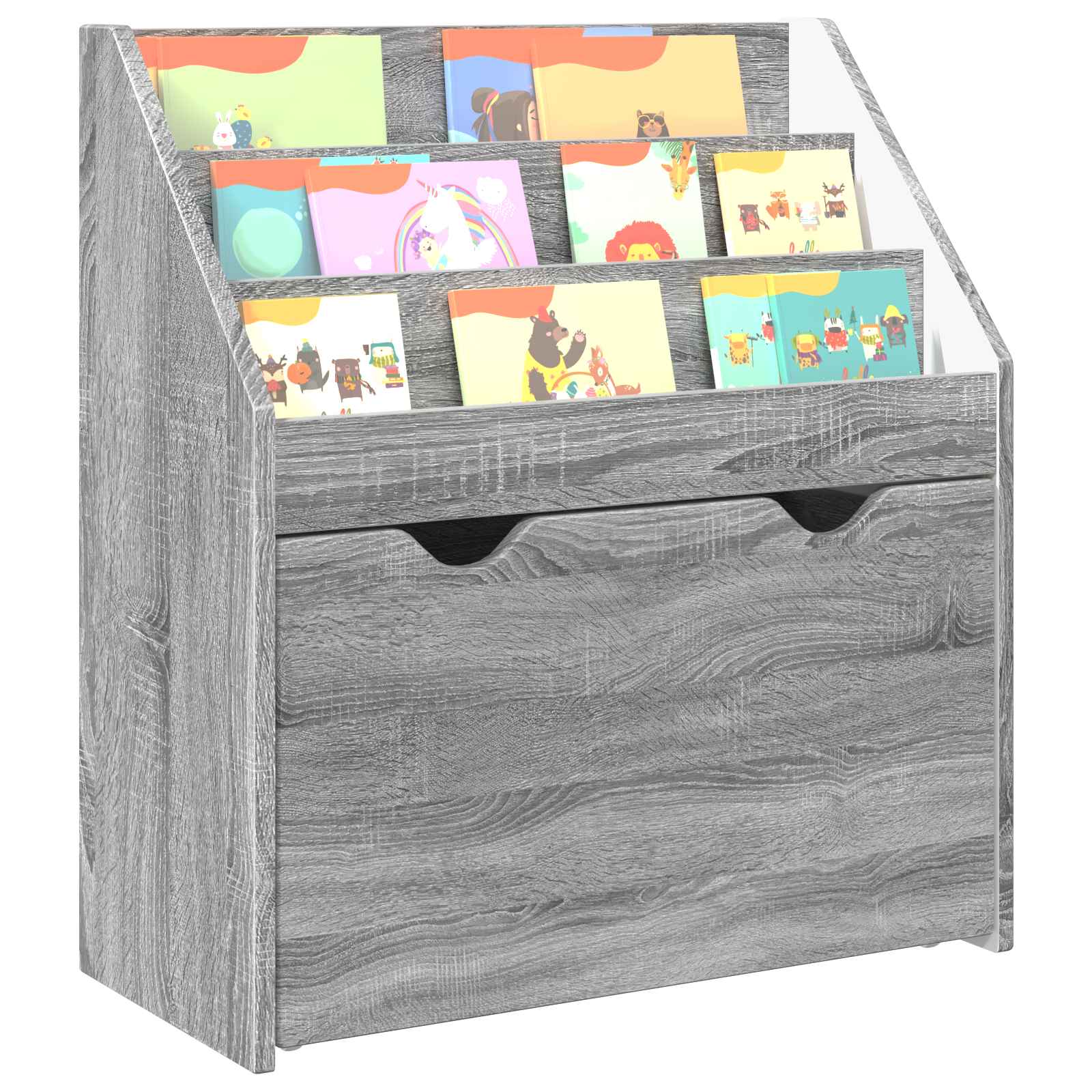 Laste Raamatuhind Hall Sonoma 60 x 29,5 x 69 cm Tehispuit