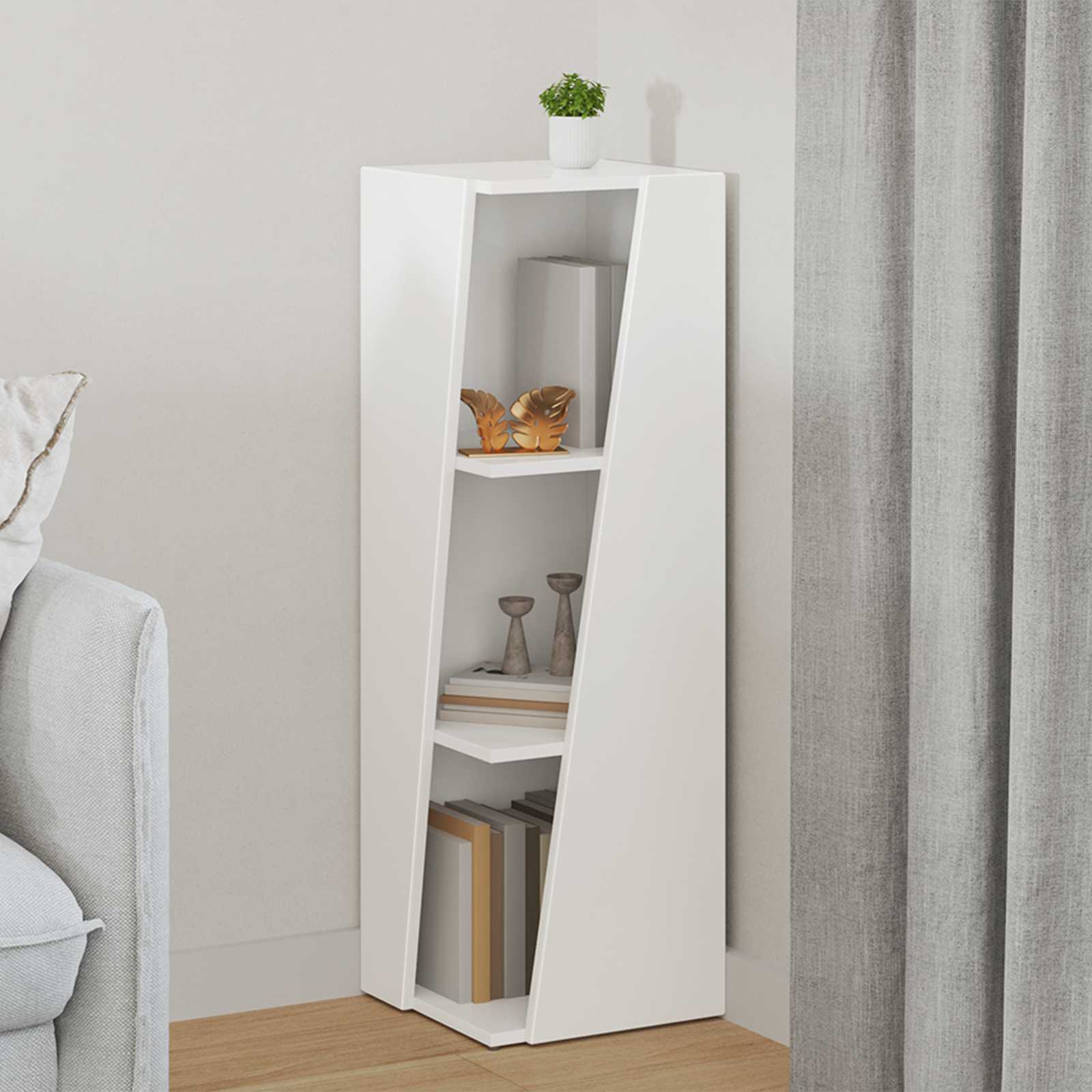 Küljerega shelf 33 x 32 x 100,5 cm Tehispuit Valge