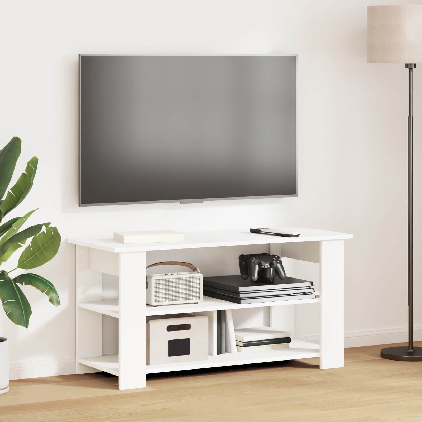 Teleri alus Valge 100 x 40 x 50 cm