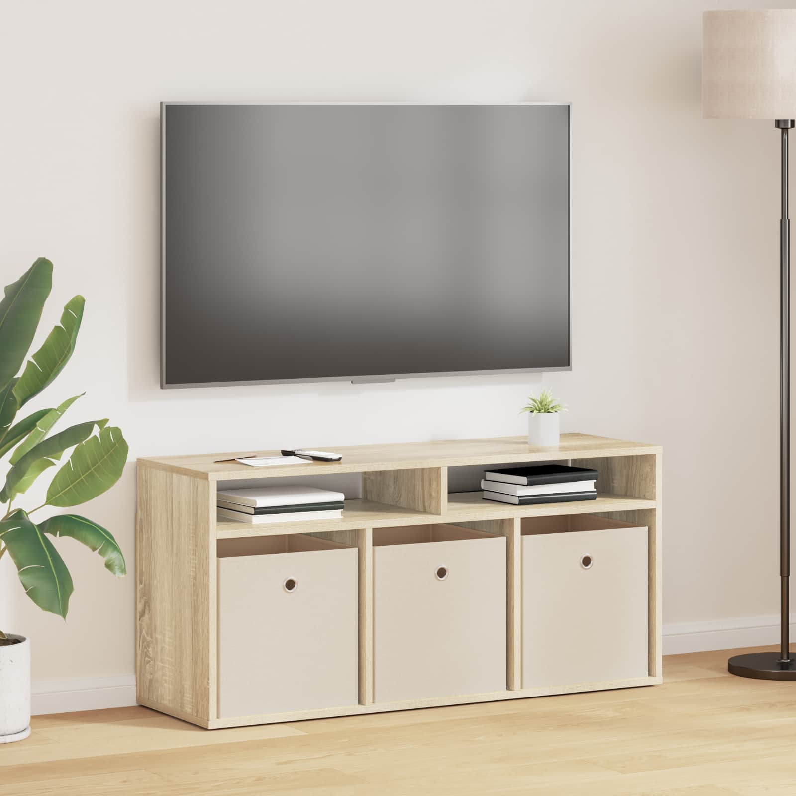 Madal laud sahtliga Sonoma tamm 102 x 32 x 48,5 cm