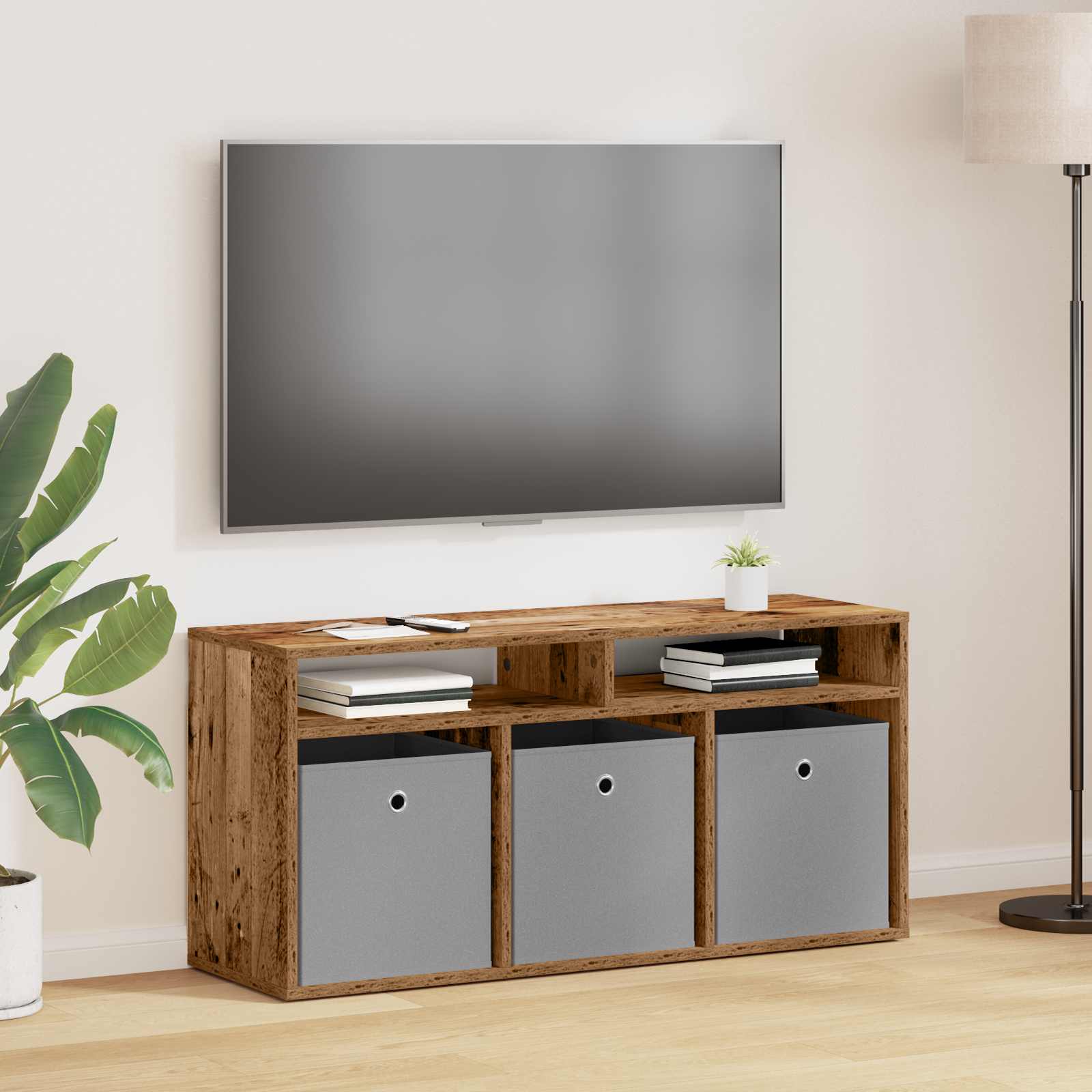Madal laud sahtliga Vana puit 102 x 32 x 48,5 cm