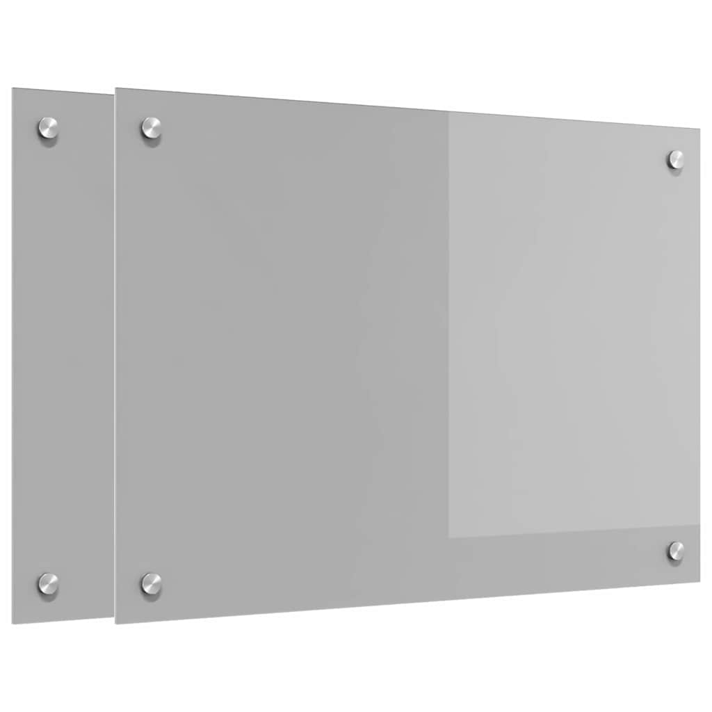 Köögiseina paneel 2 tk Helehall 70 x 50 cm karastatud klaas