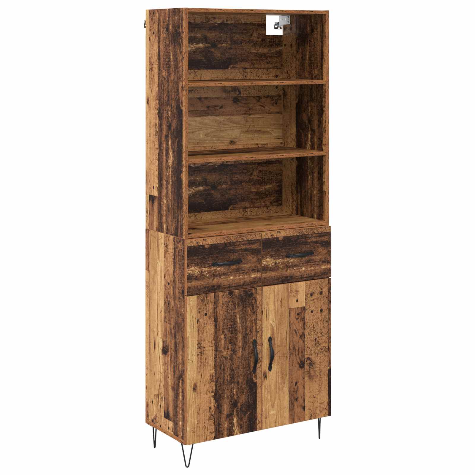 Kõrgushein 2 tk Vana puit 69,5 x 34 x 180 cm Tehispuit ja klaas